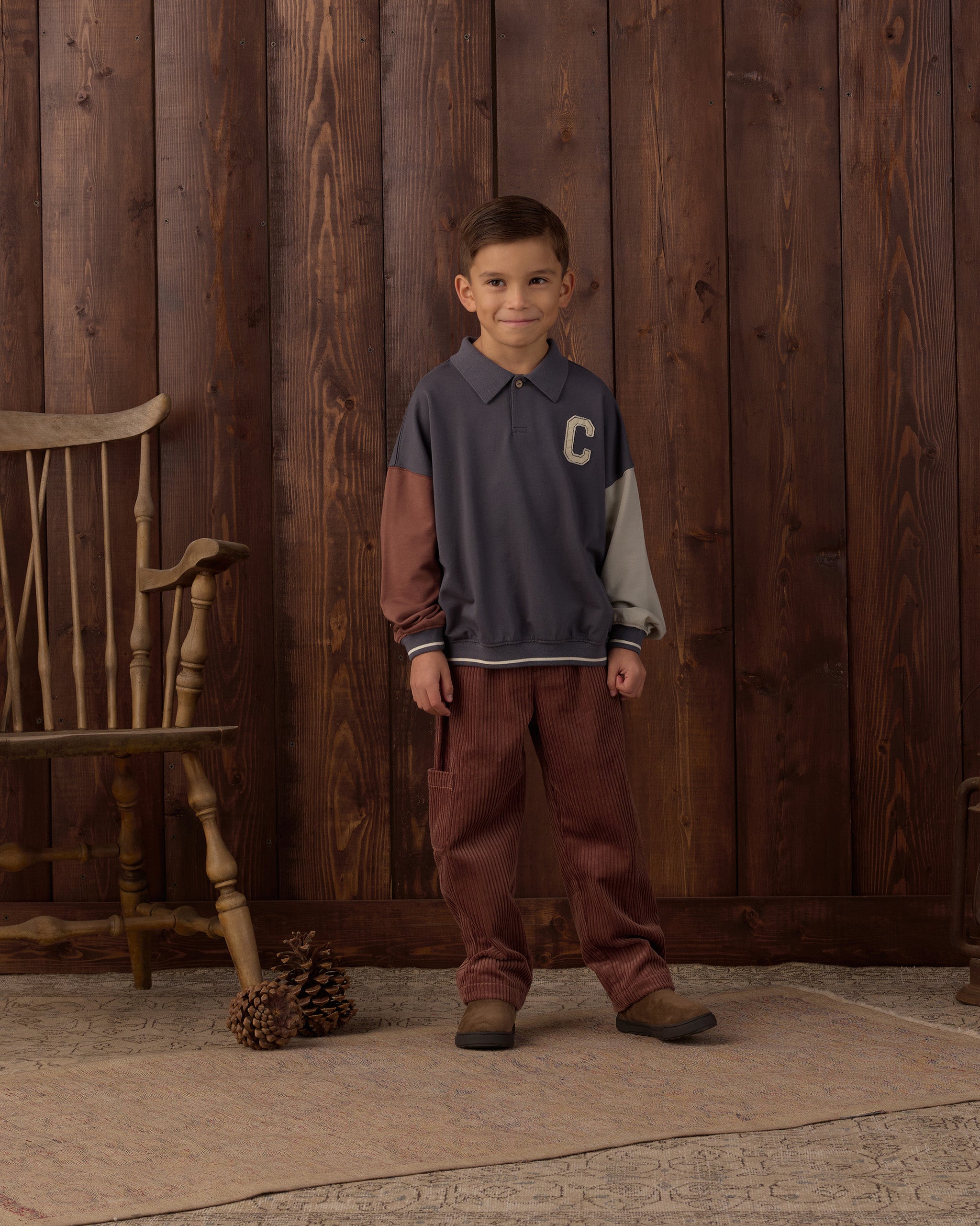 Relaxed Cargo Pant - Mulberry