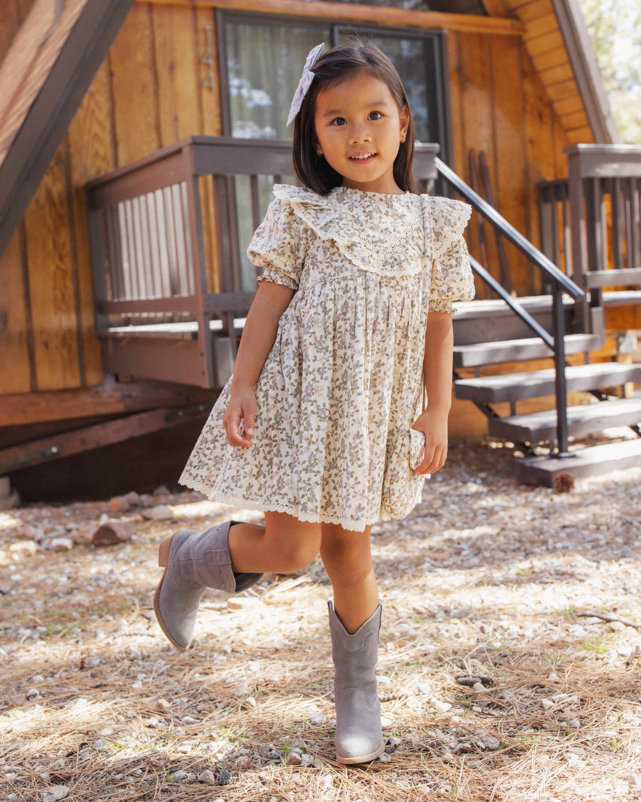 Winnie Dress - Winter Garden Ivory