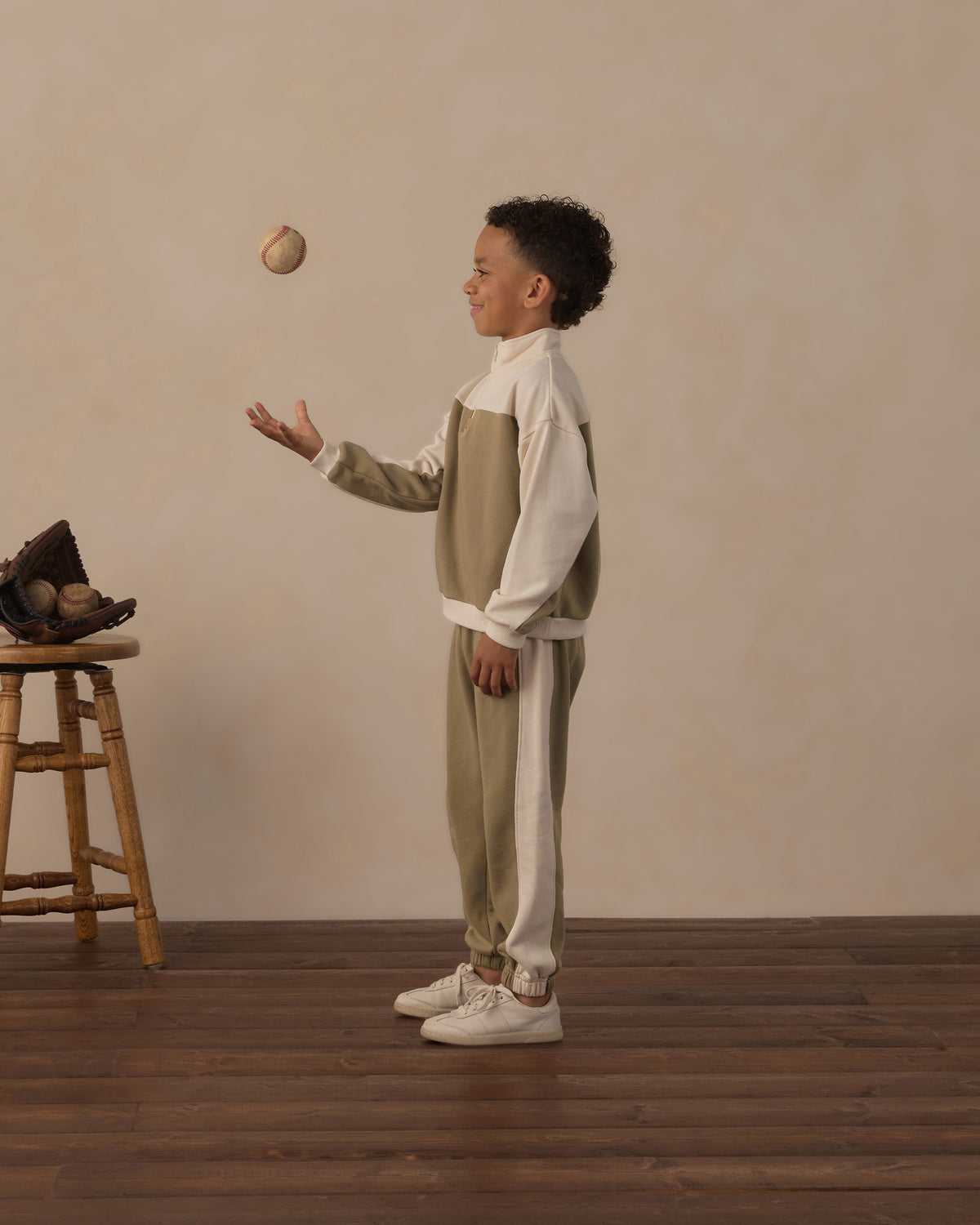 Paneled Sweatpant - Olive