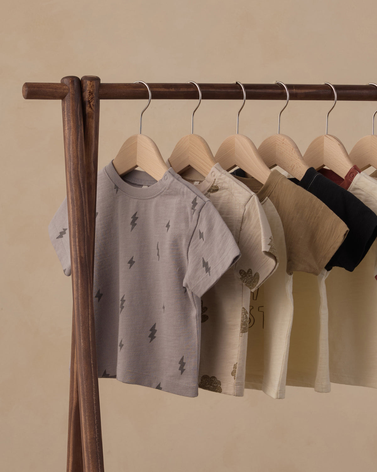 Relaxed Tee - Bolts Dusty Blue
