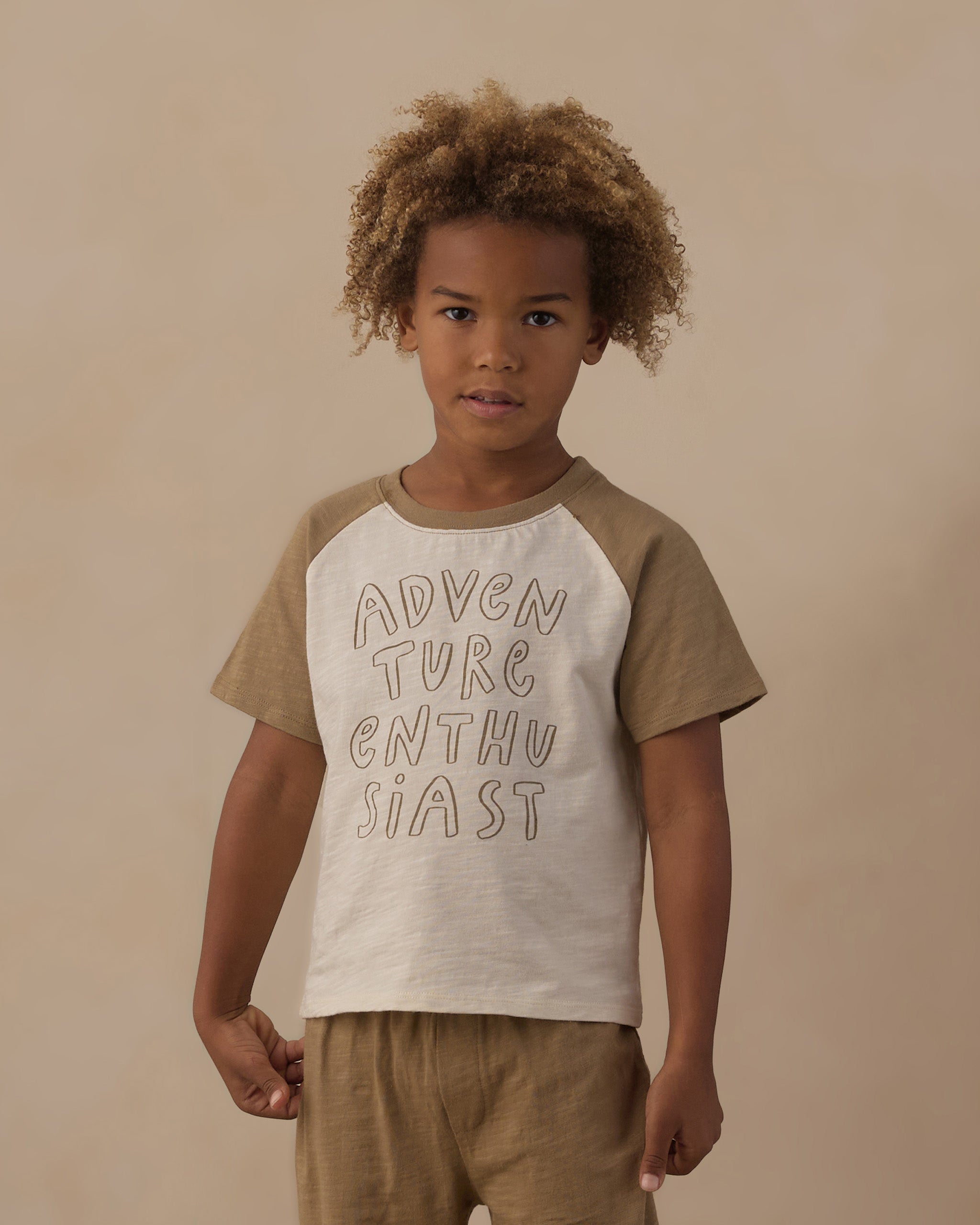Raglan Short Sleeve Tee - Adventure Enthusiast Olive