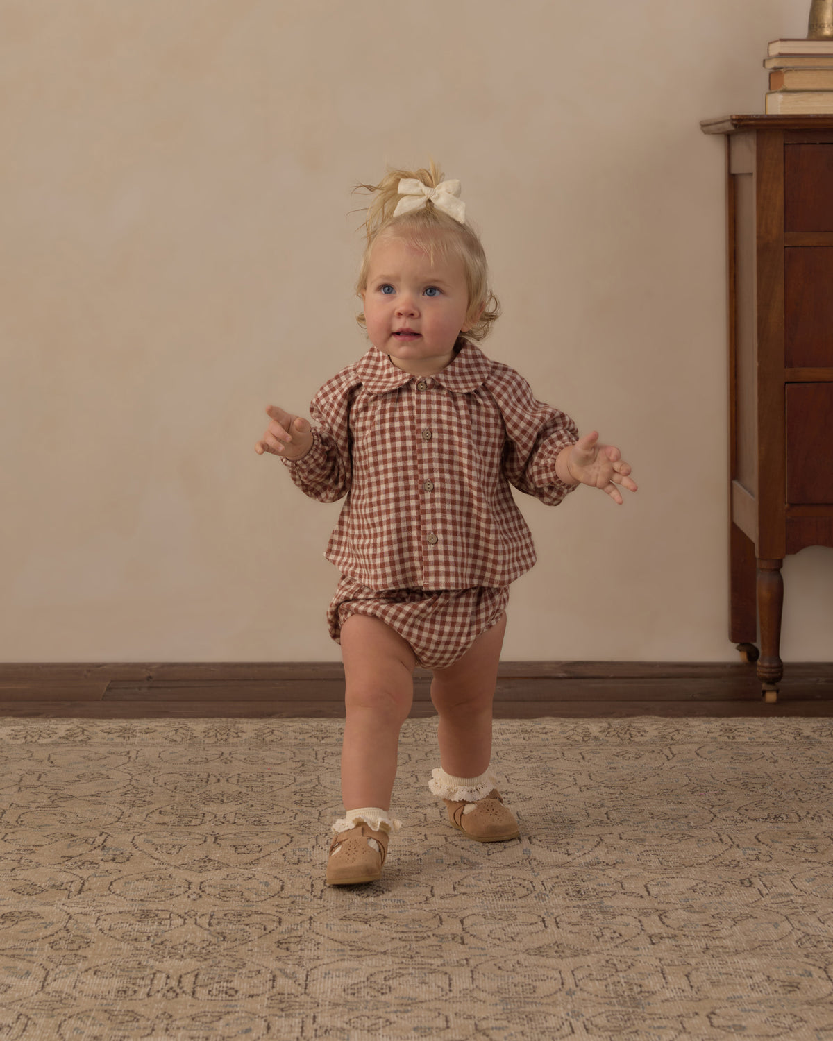 Nellie Set - Brick Check