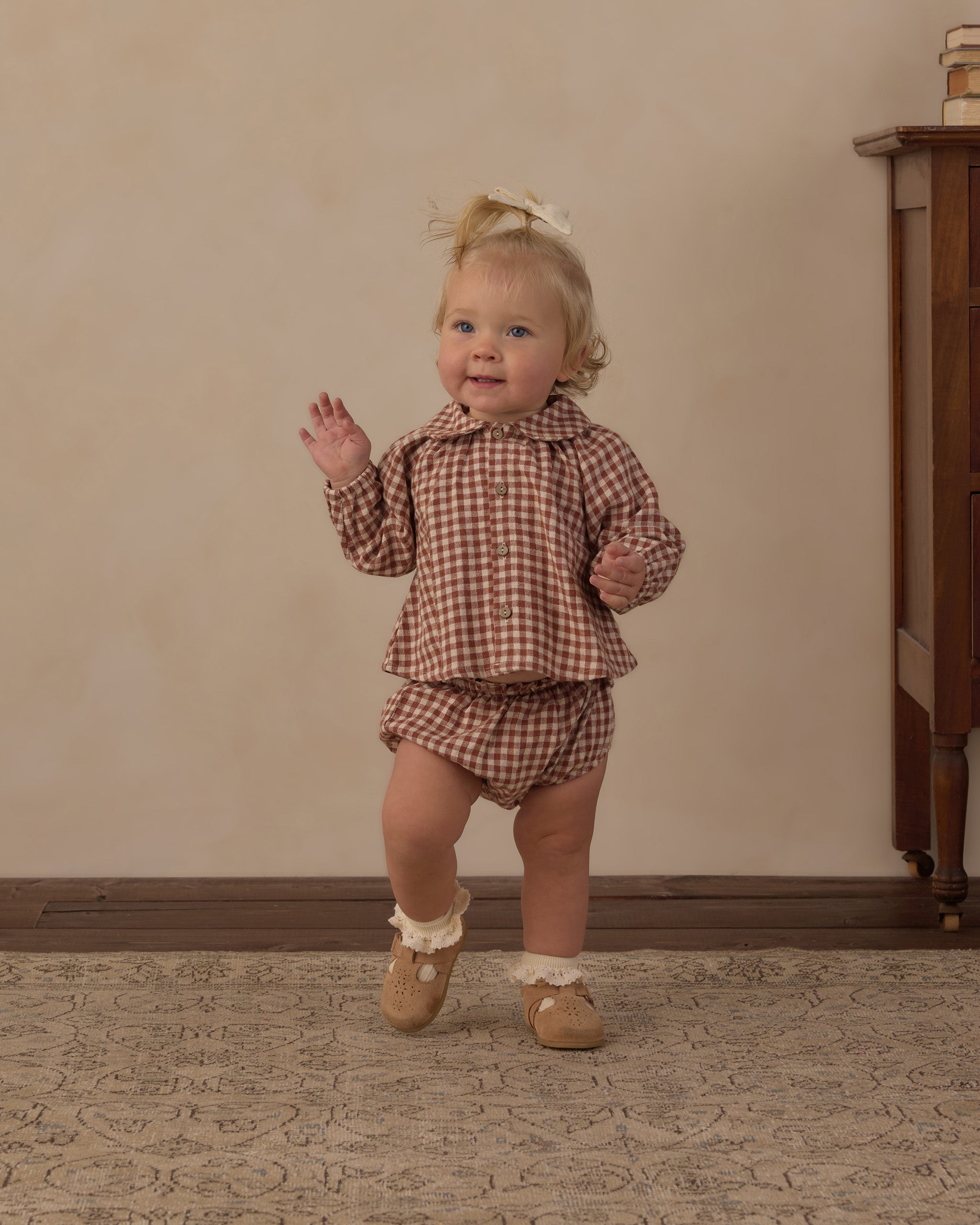 Nellie Set - Brick Check