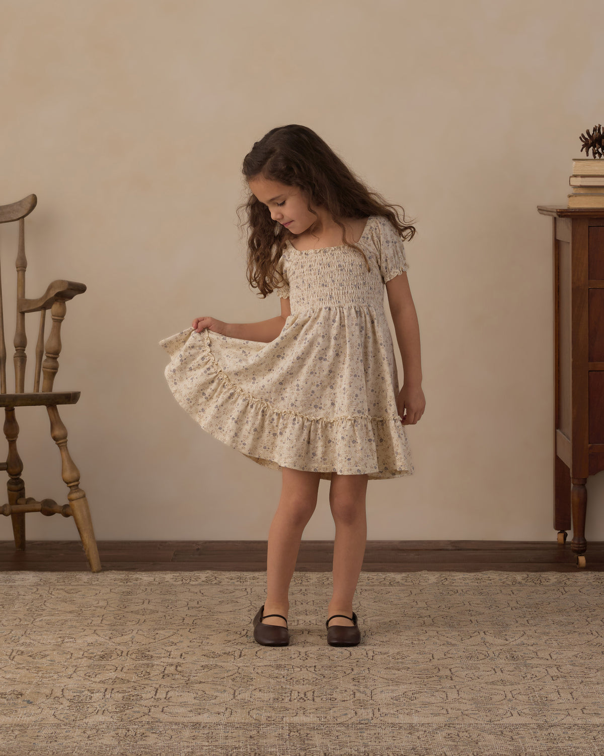 Sage Jersey Dress Meadow - Natural