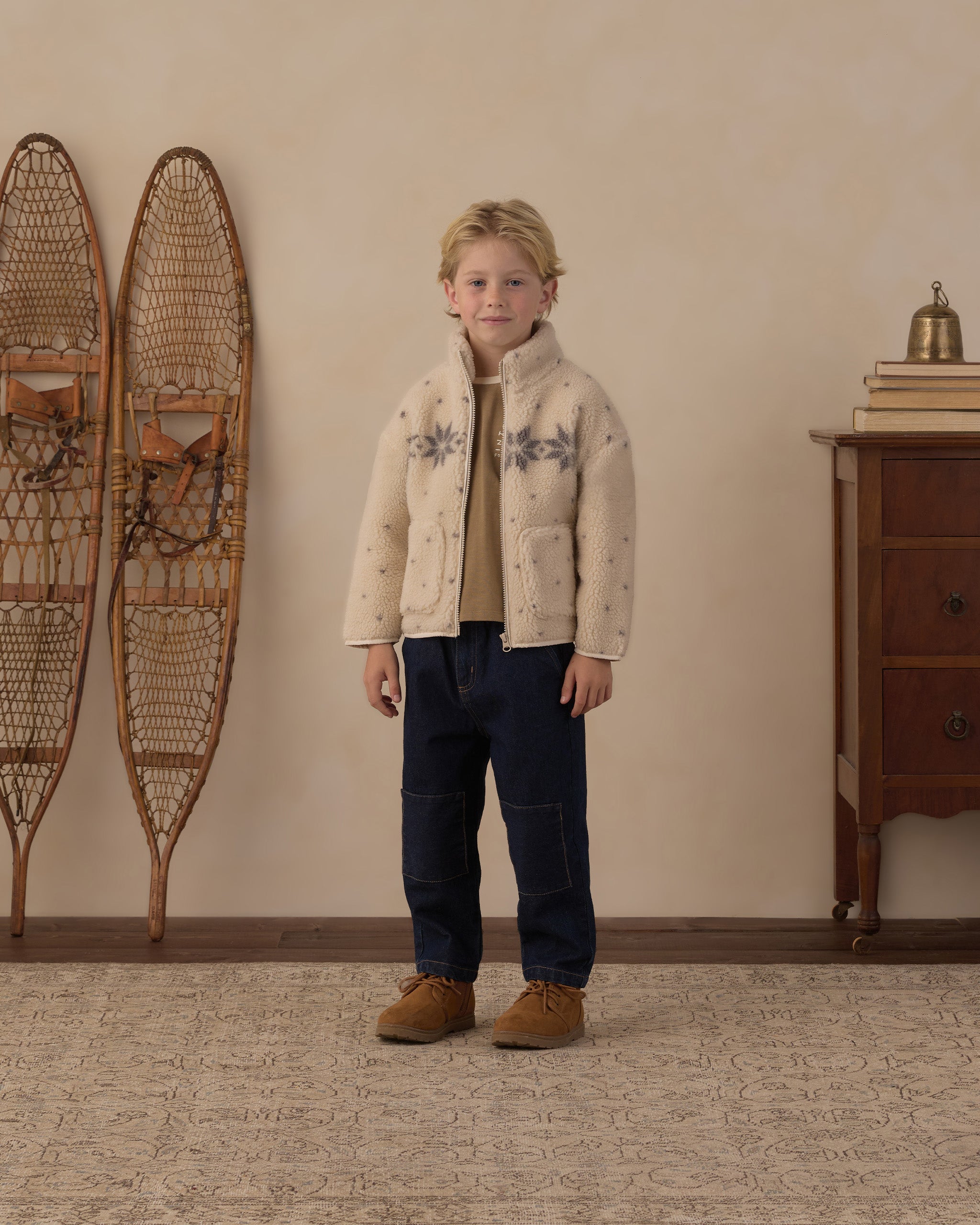 Felix Jacket - Natural Fair Isle