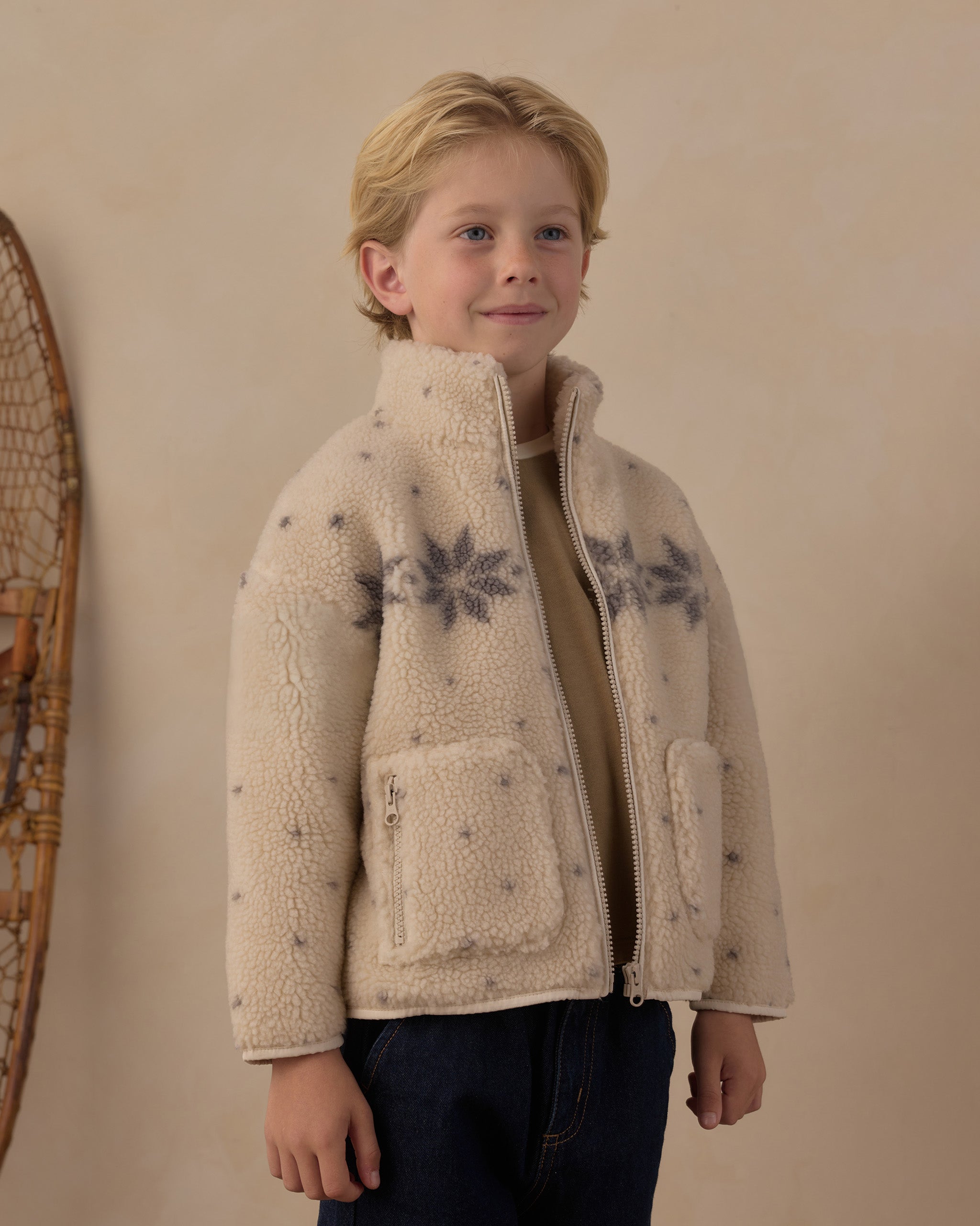 Felix Jacket - Natural Fair Isle