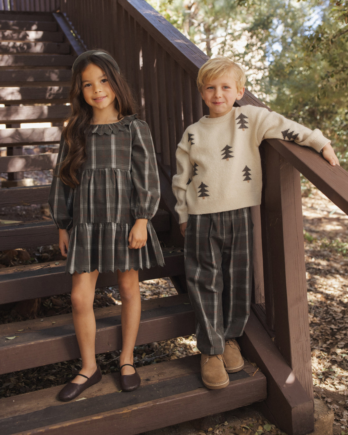 Fran Dress - Holiday Plaid Evergreen