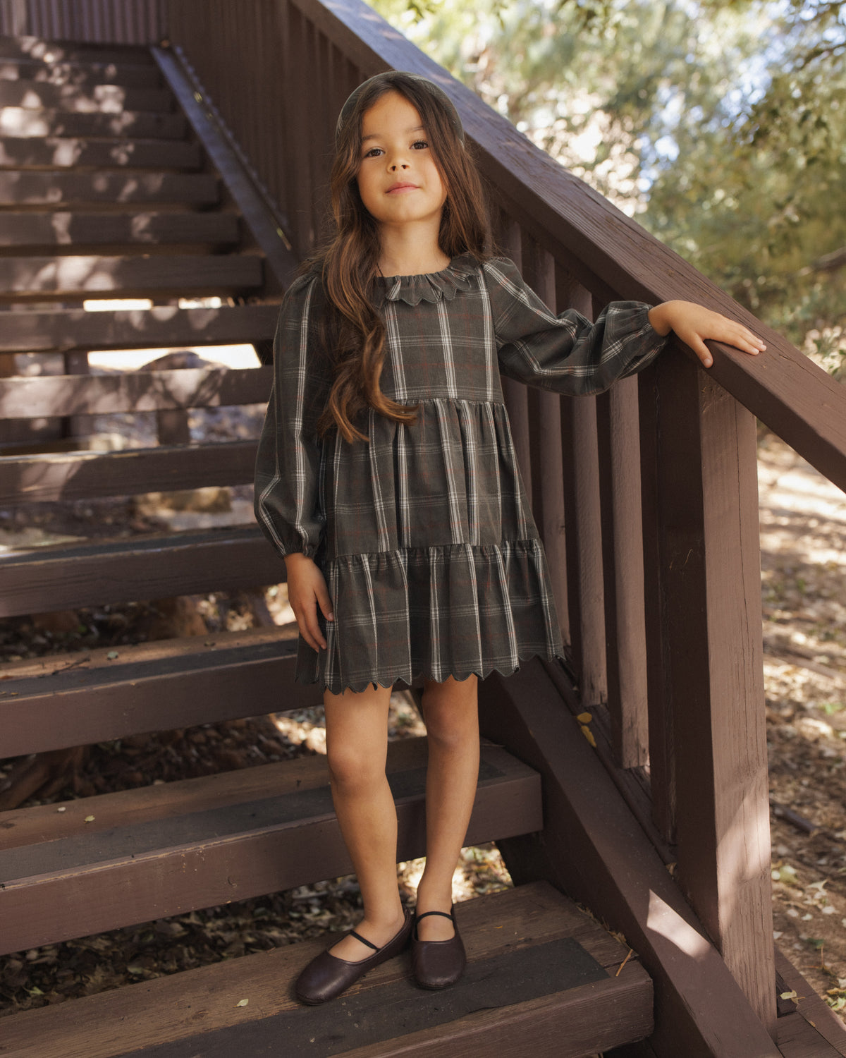 Fran Dress - Holiday Plaid Evergreen