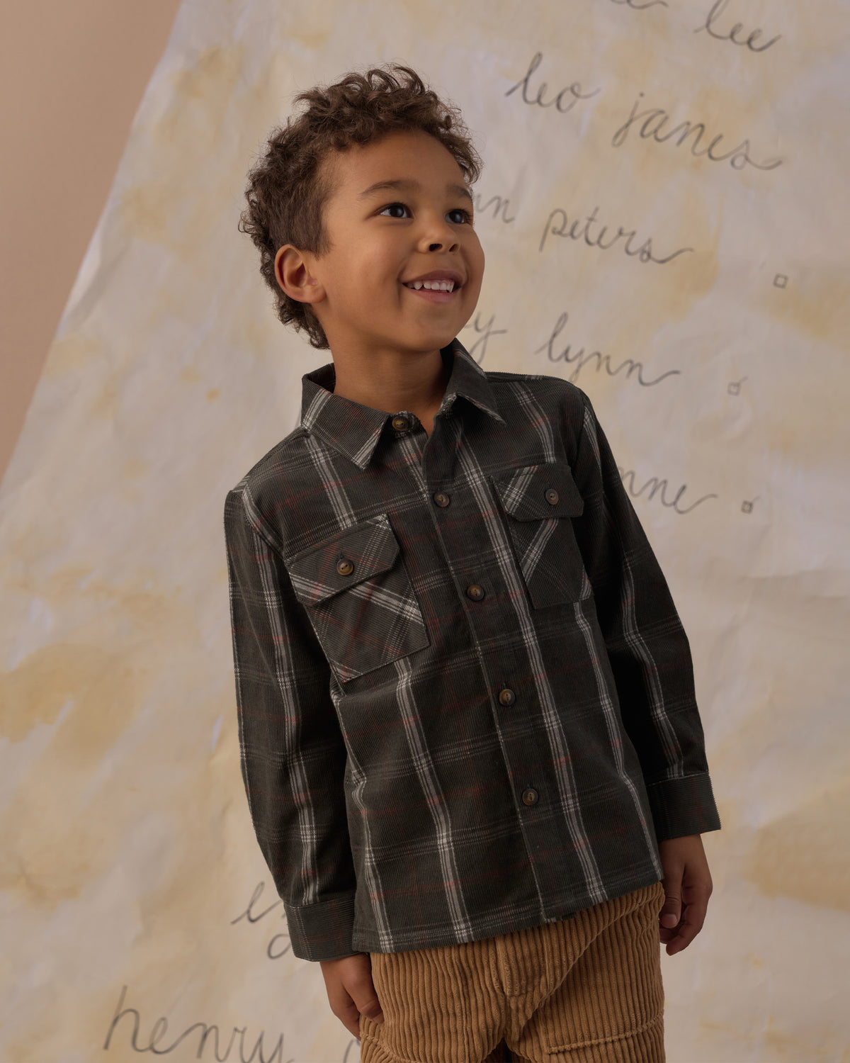 Pocketed Flannel Shirt - Holiday Plaid Evergreen