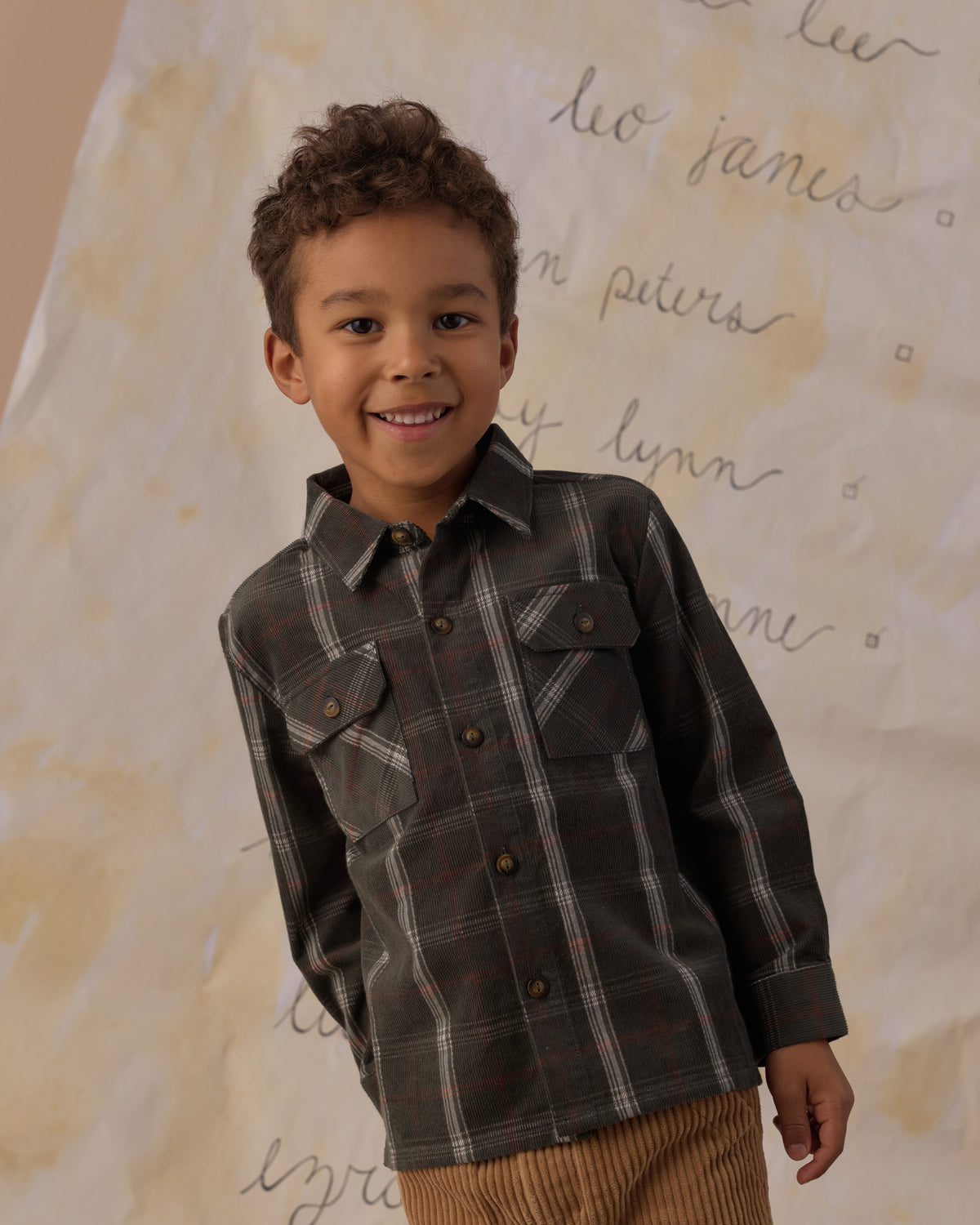 Pocketed Flannel Shirt - Holiday Plaid Evergreen