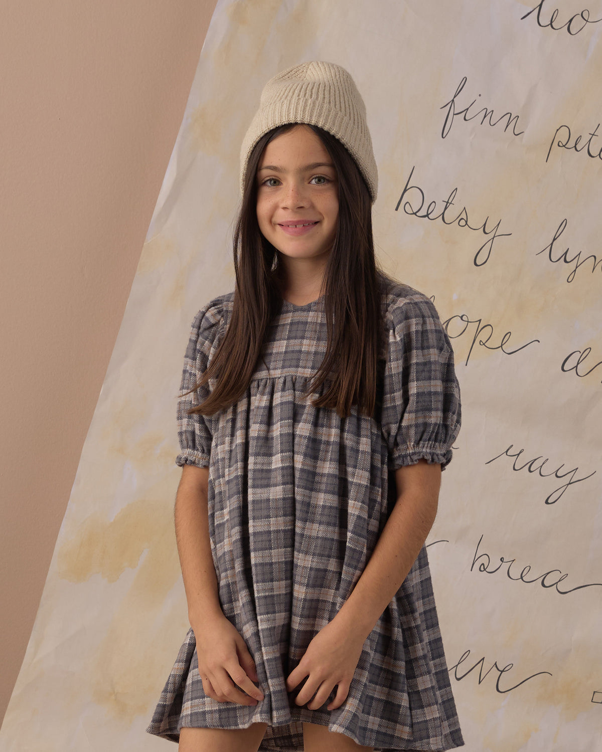 Jolene Dress - Winter Plaid Slate