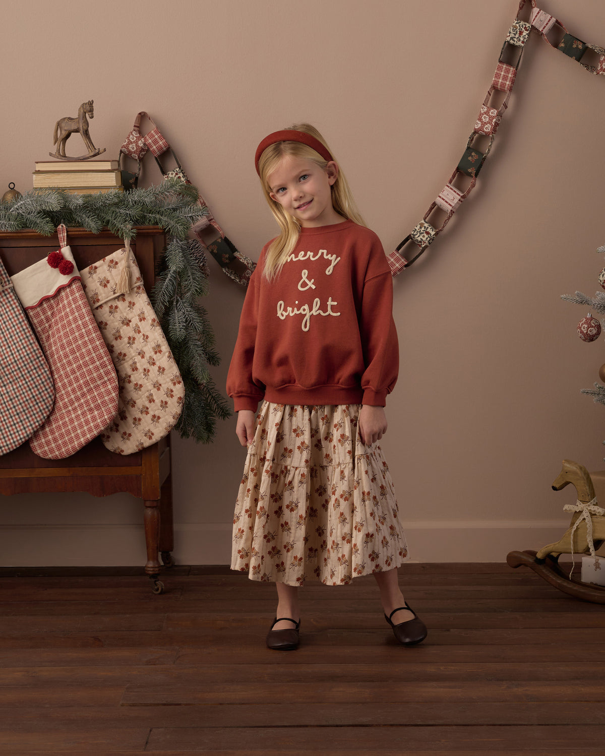 Relaxed Sweatshirt - Merry & Bright Ruby