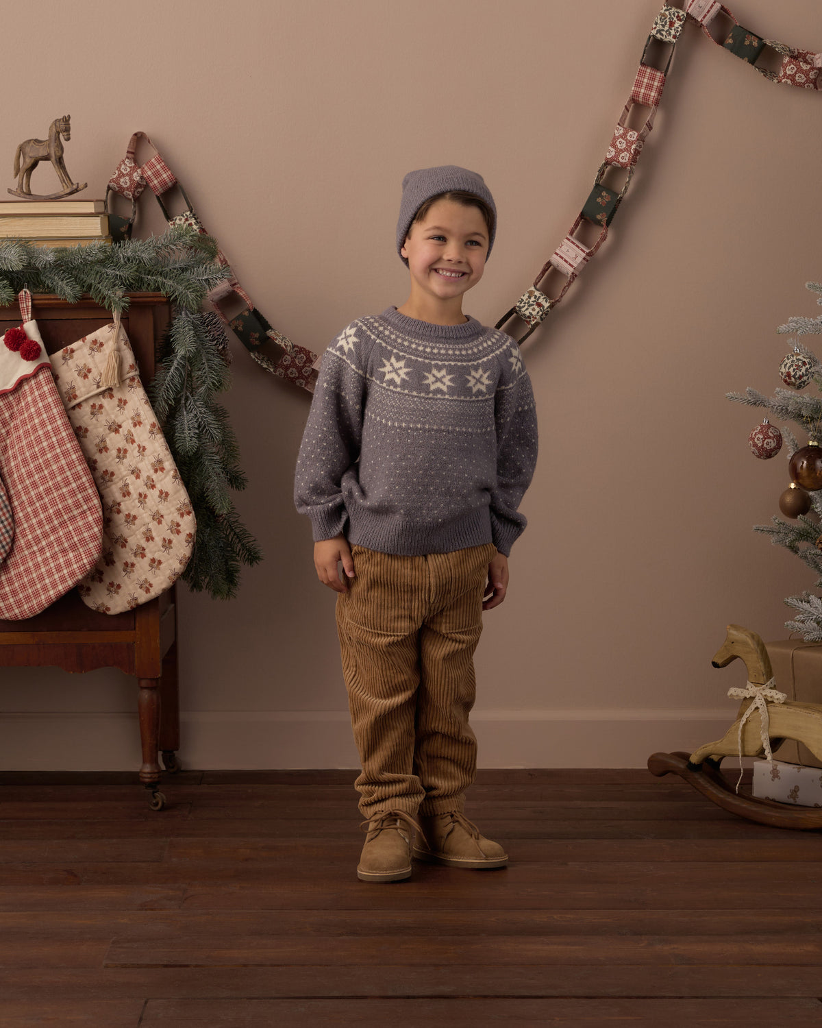 Fair Isle Sweater - Slate