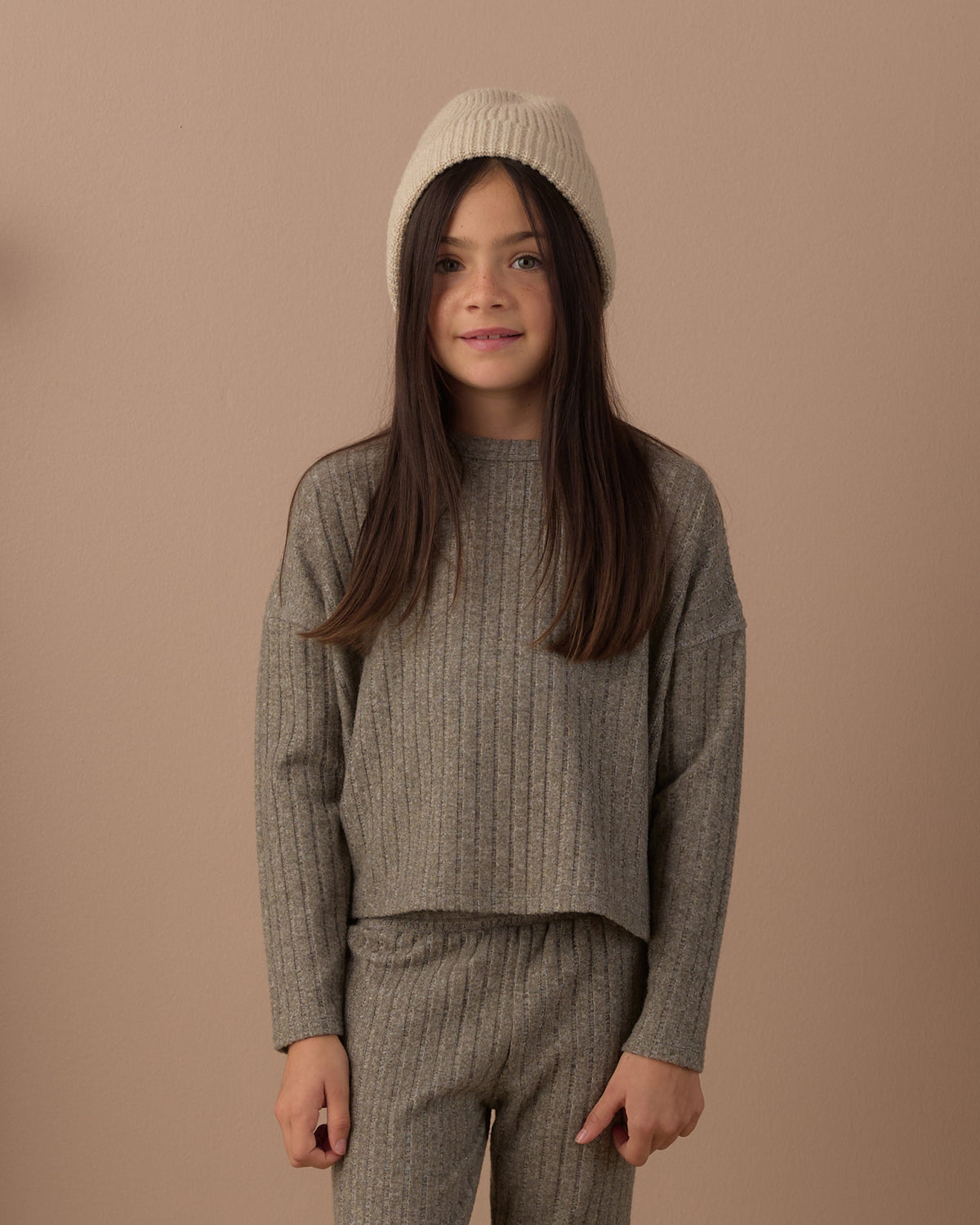 Cozy Rib Knit Set - Evergreen