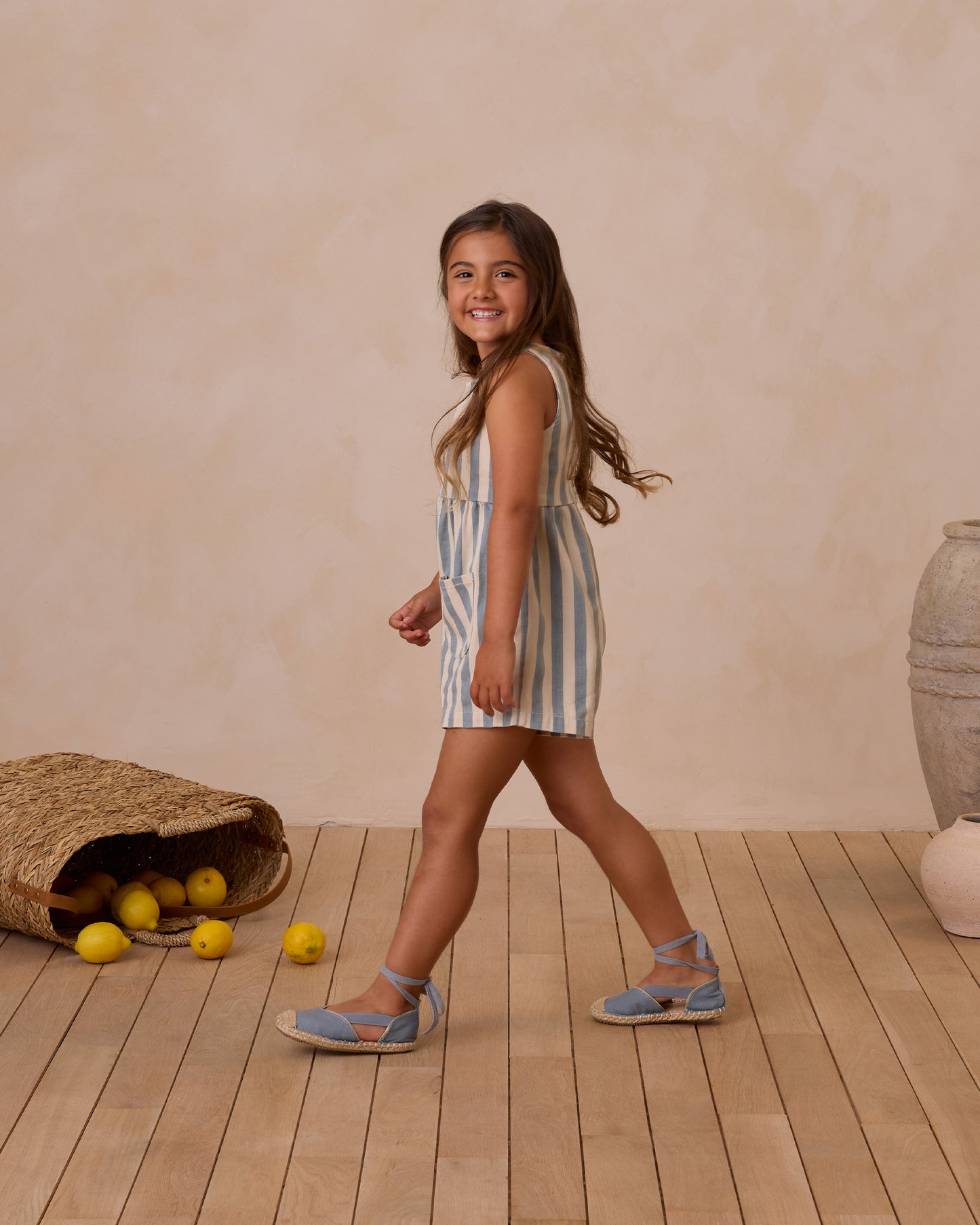 Dani Romper || Ocean Stripe