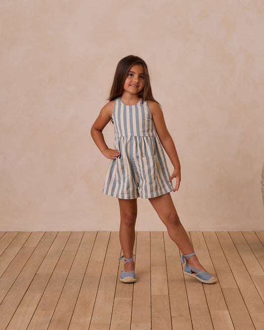 Dani Romper || Ocean Stripe