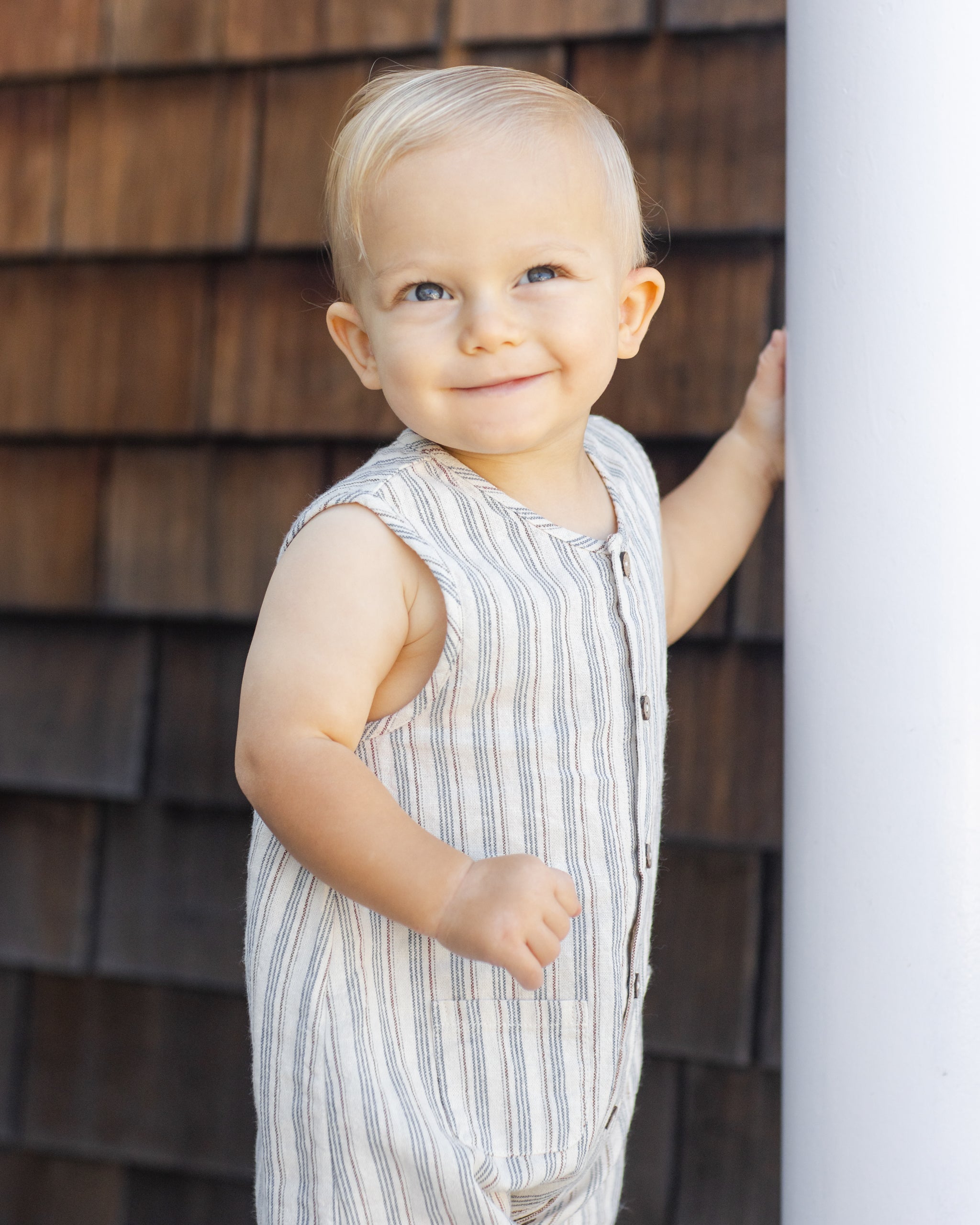 Woven Jumpsuit || Nautical Stripe
