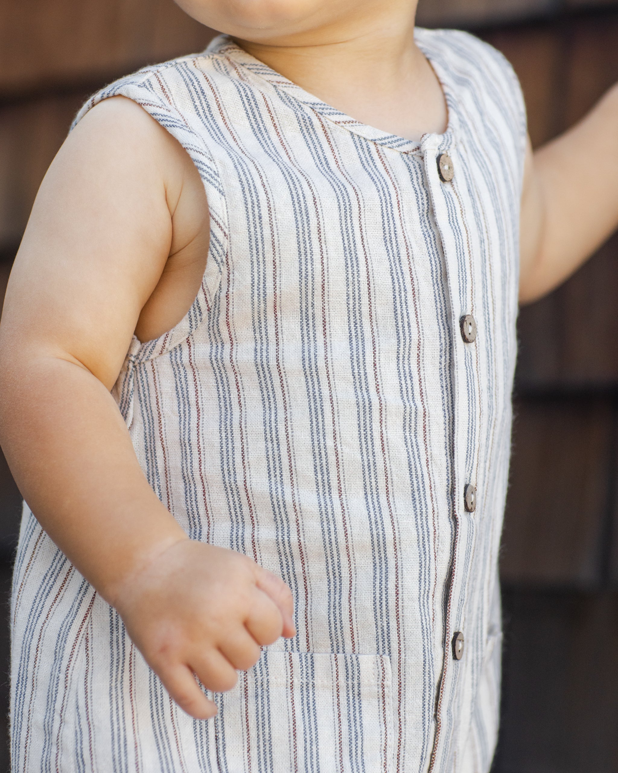 Woven Jumpsuit || Nautical Stripe