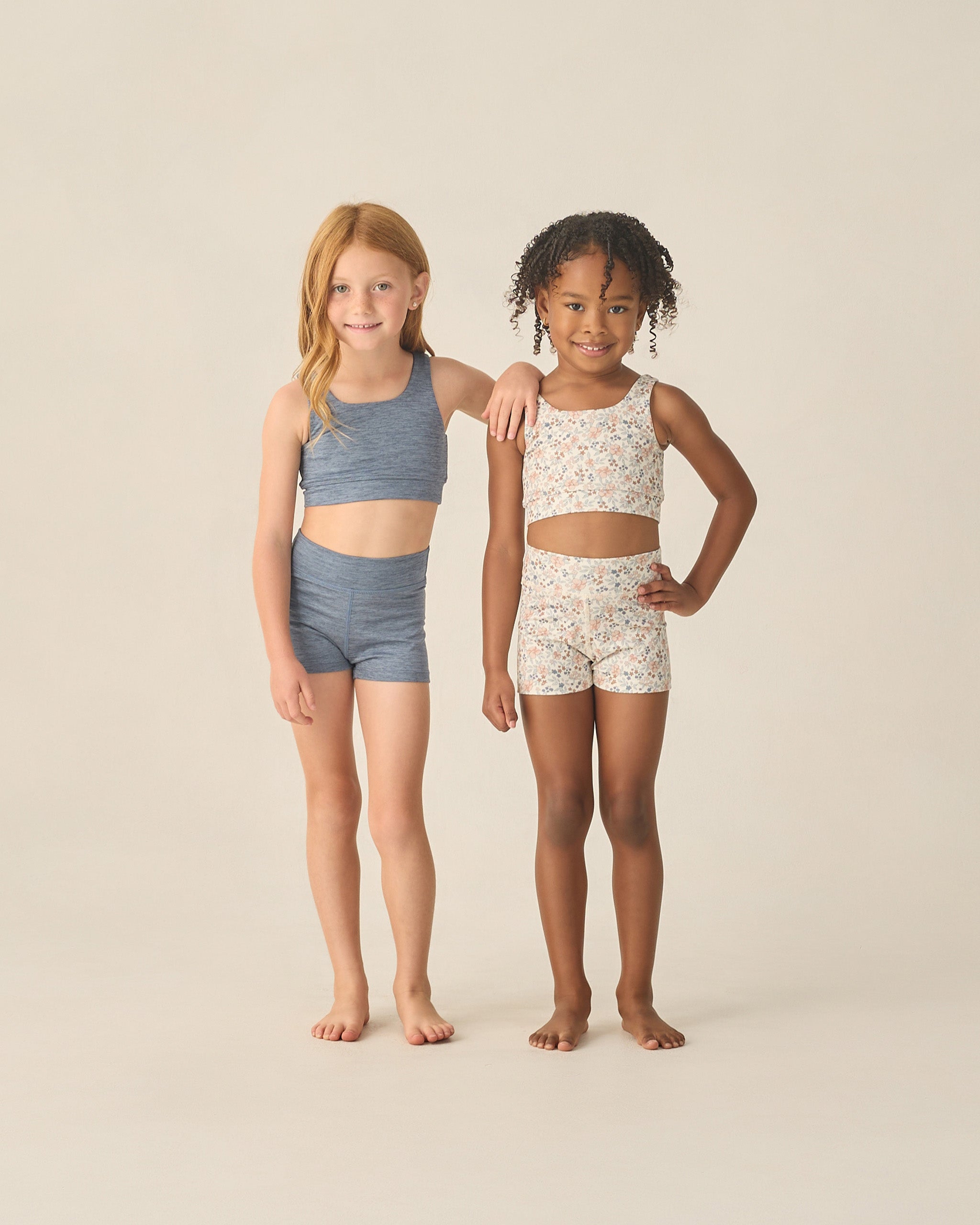 Shortie Short || Heathered Marine