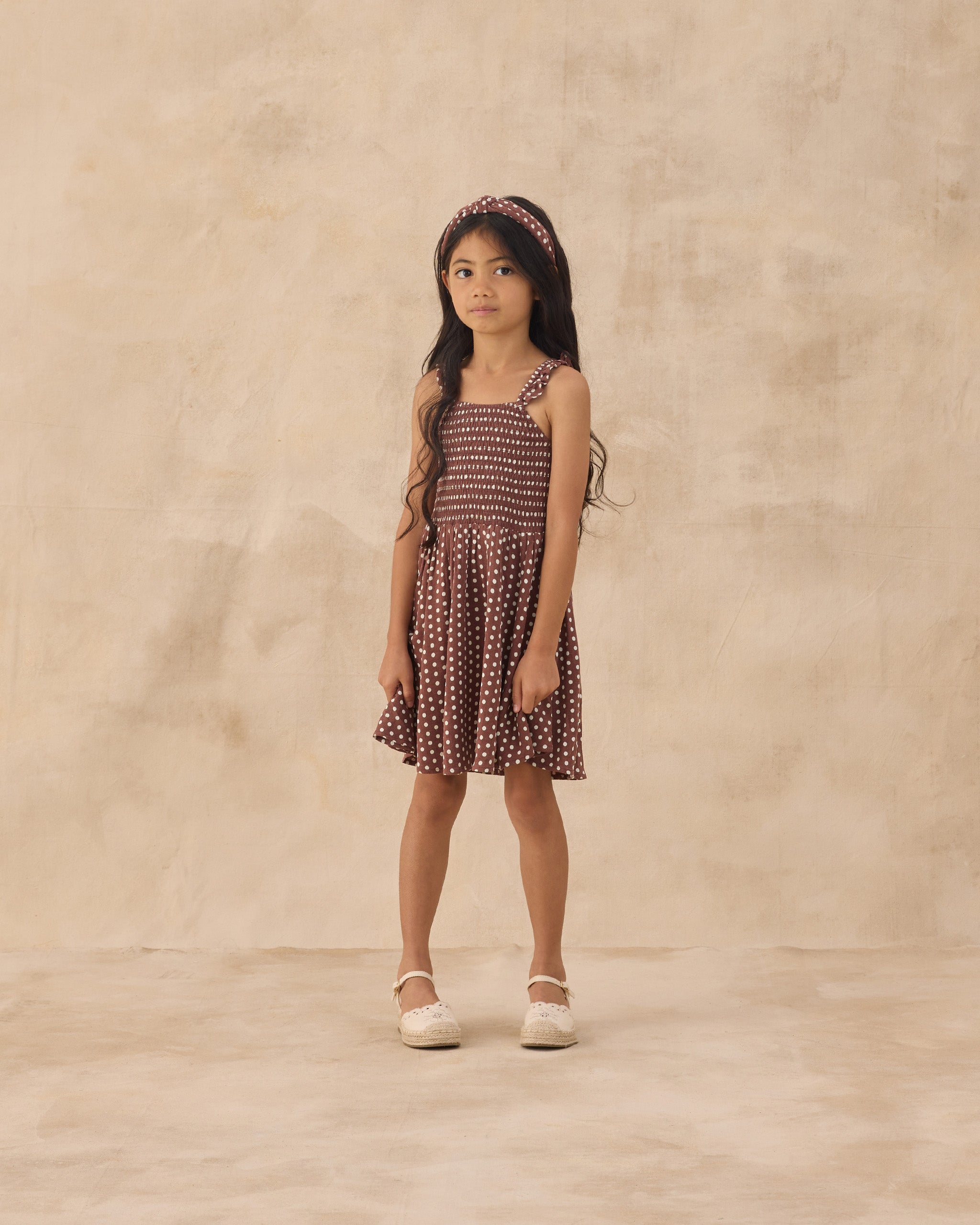 Lainey Dress || Chocolate Polka Dot