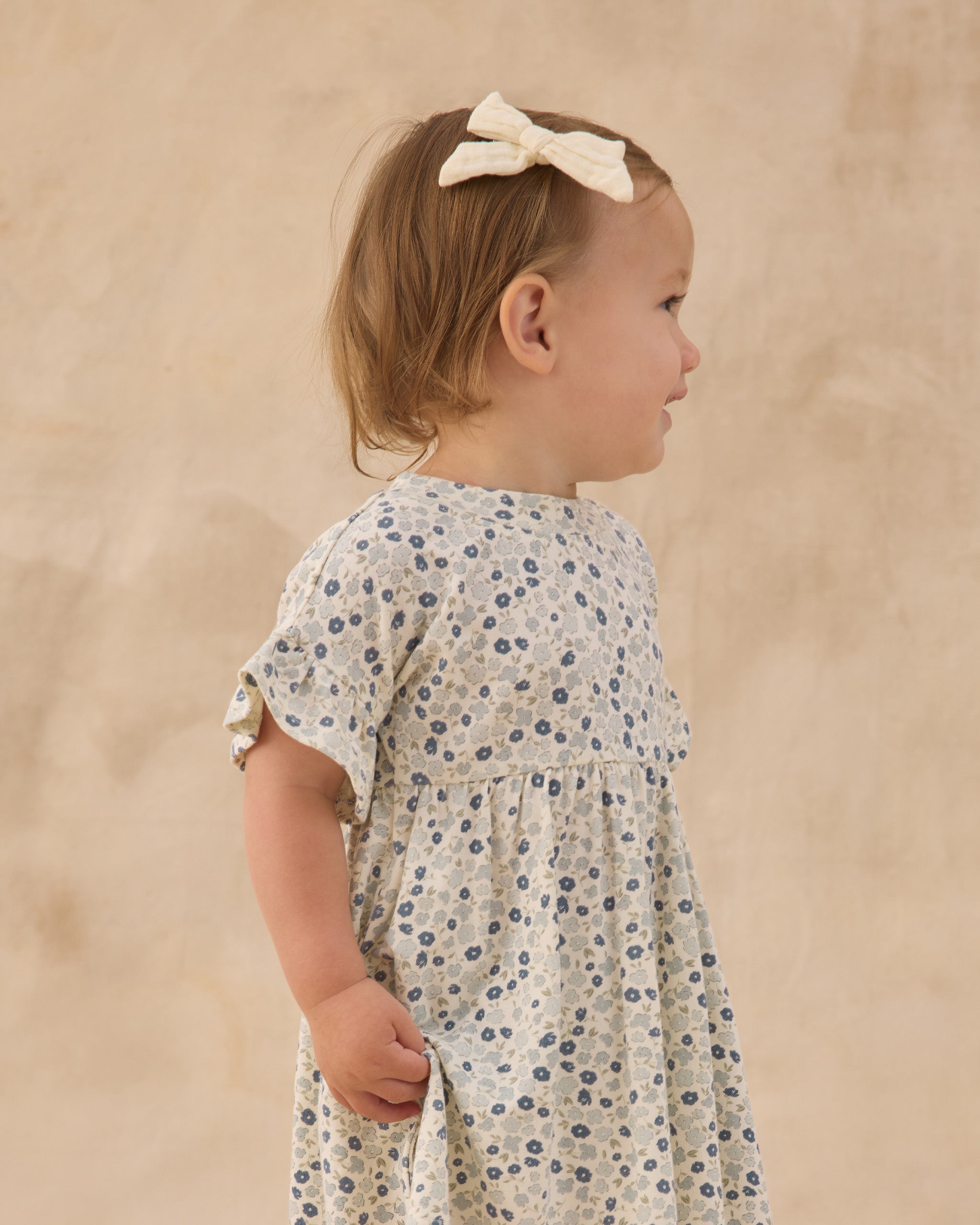 Babydoll Dress || Blue Ditsy