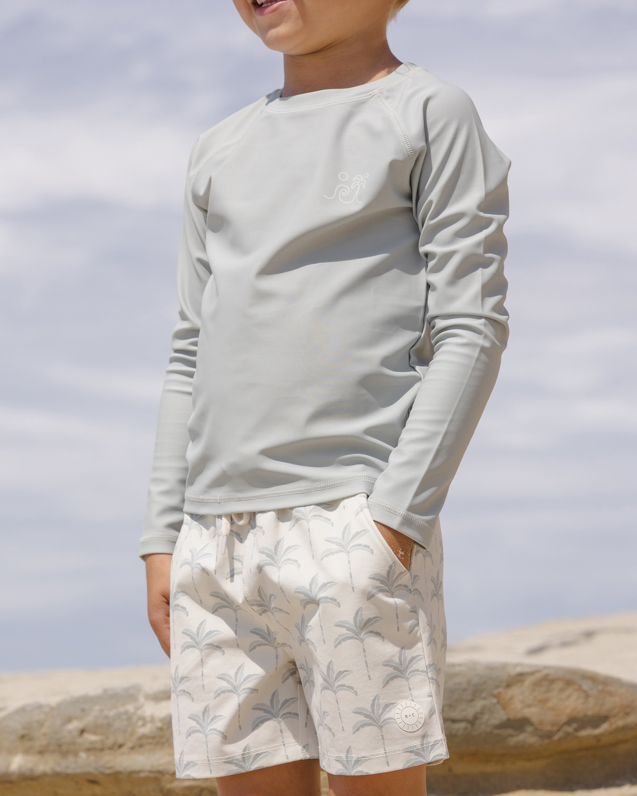 Boardshort || Palm Trees - Natural