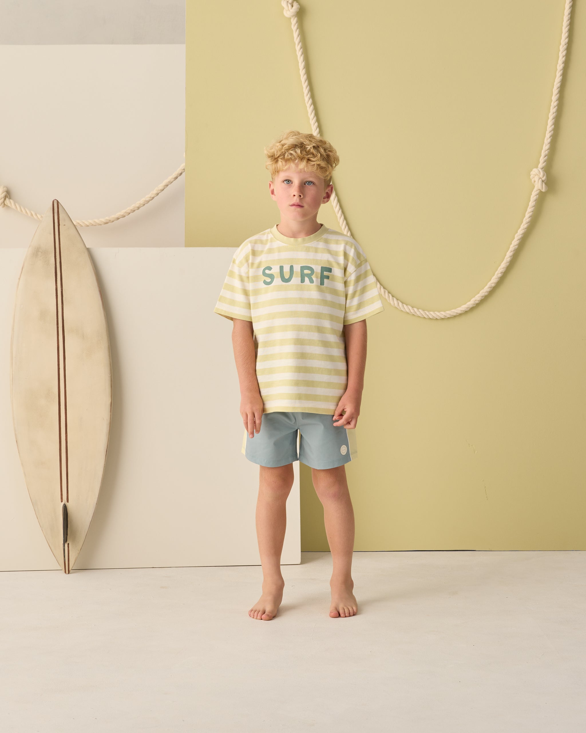 Paneled Boardshort || Sea Green
