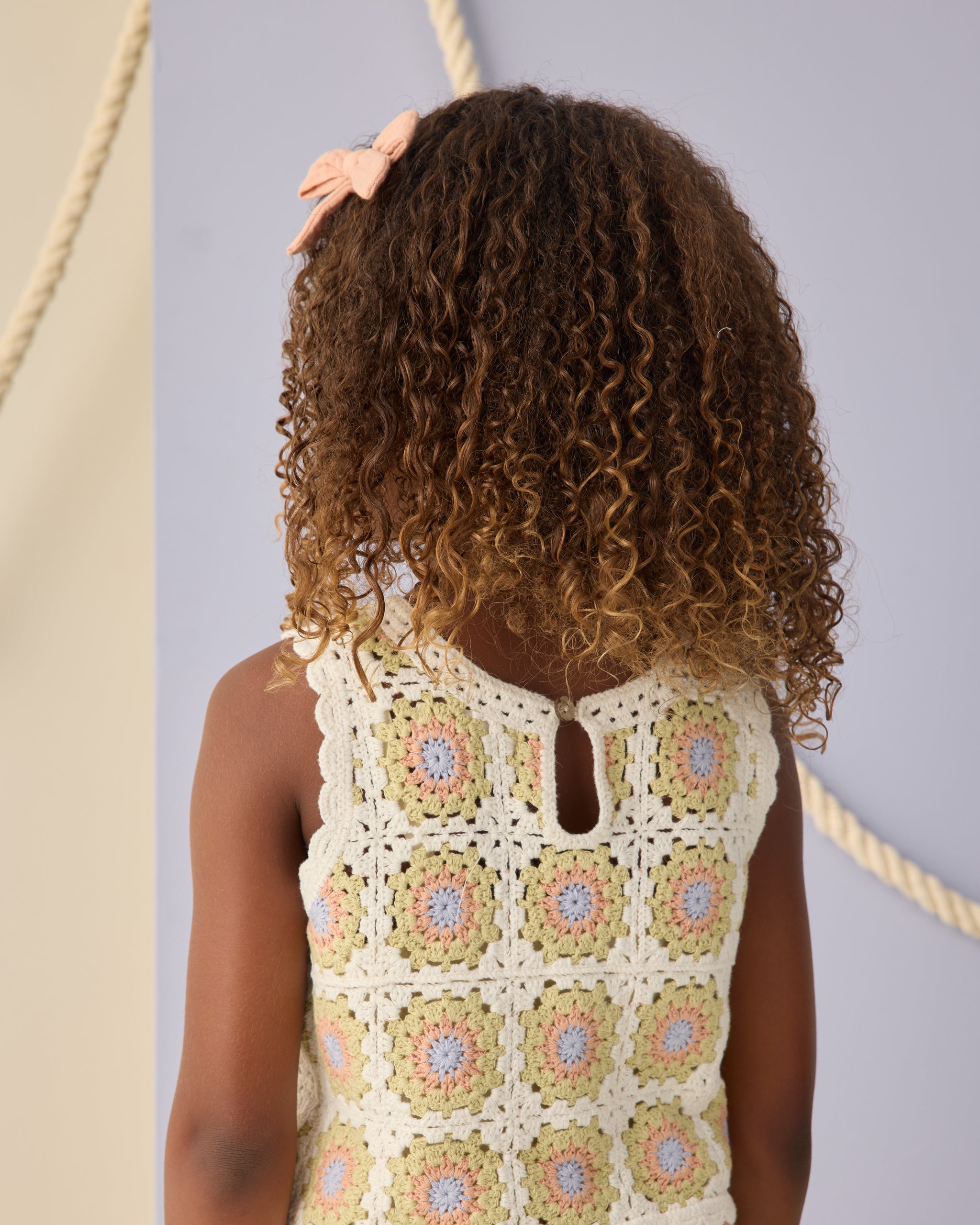 Crochet Tank Set || Citron Daisy Check