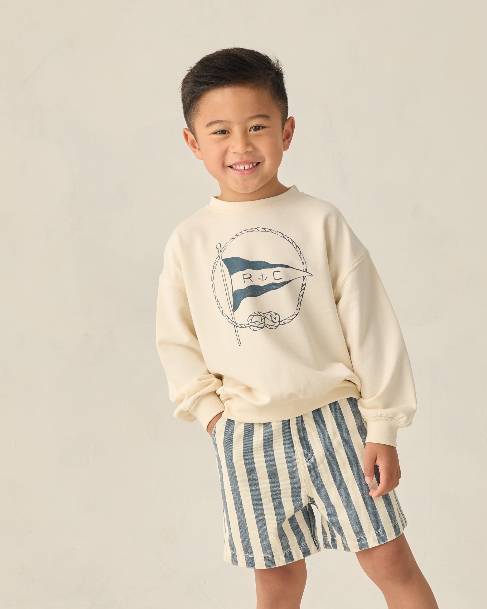 Dawson Short || Navy Stripe