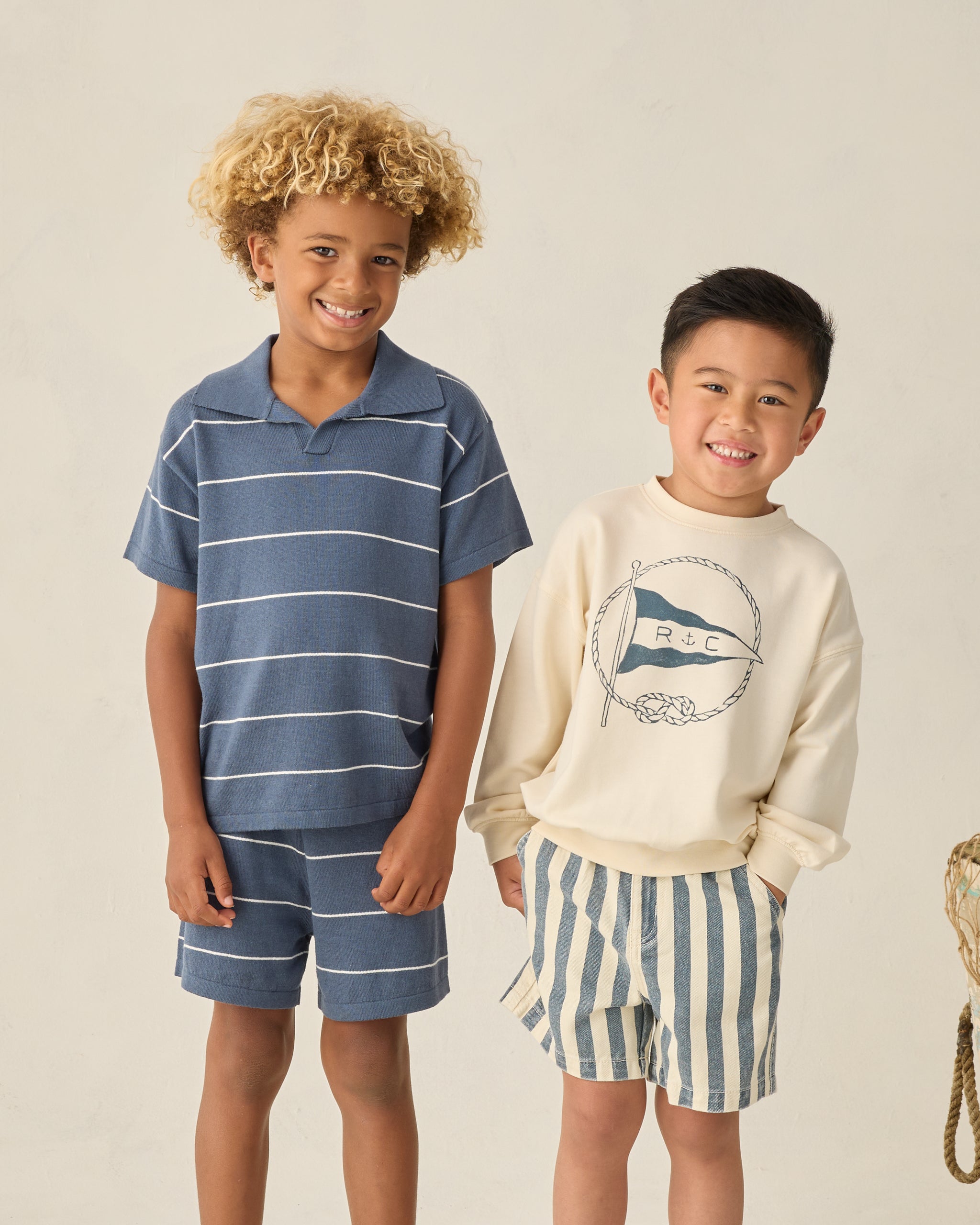 Dawson Short || Navy Stripe