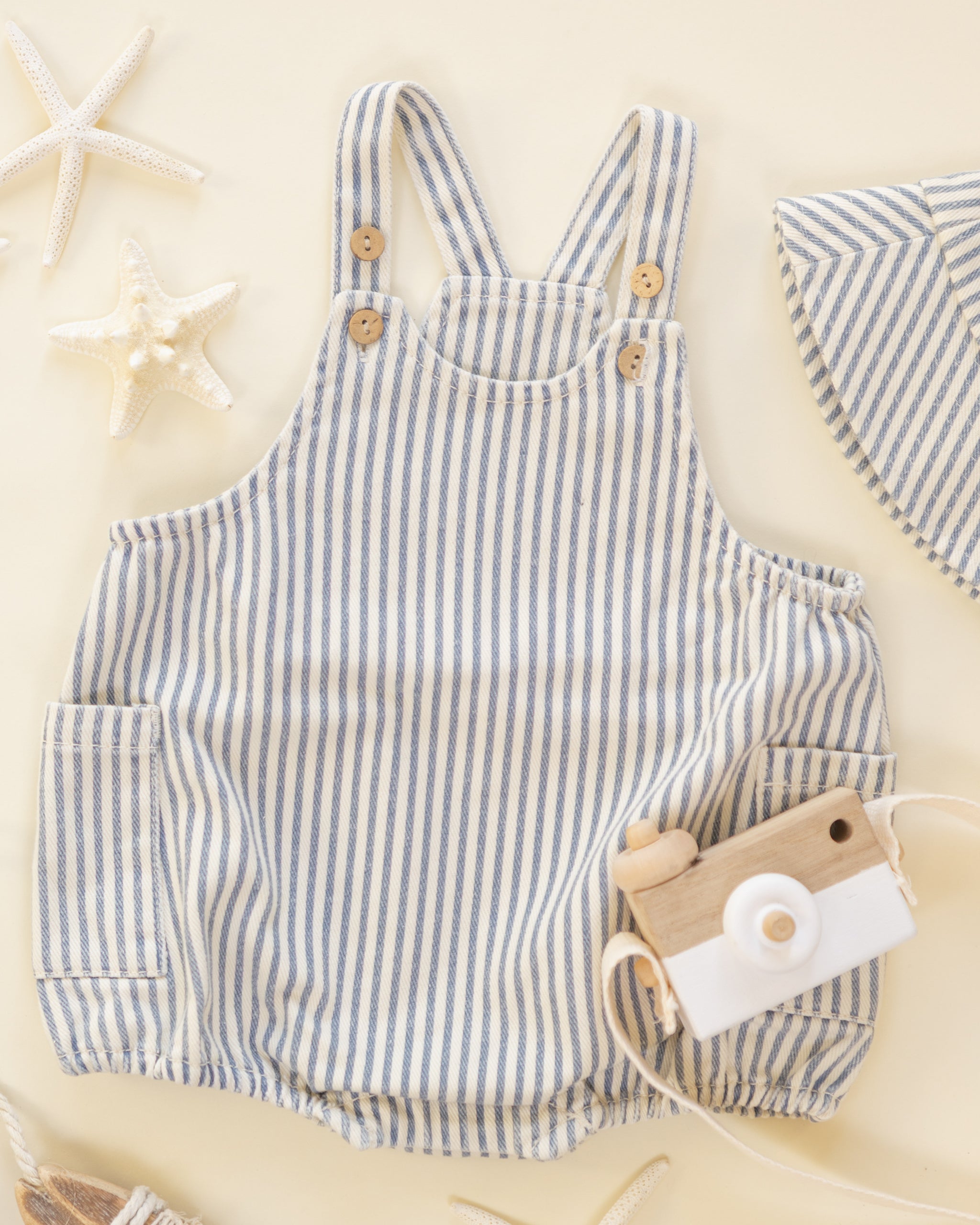 Lou Romper || Railroad Stripe