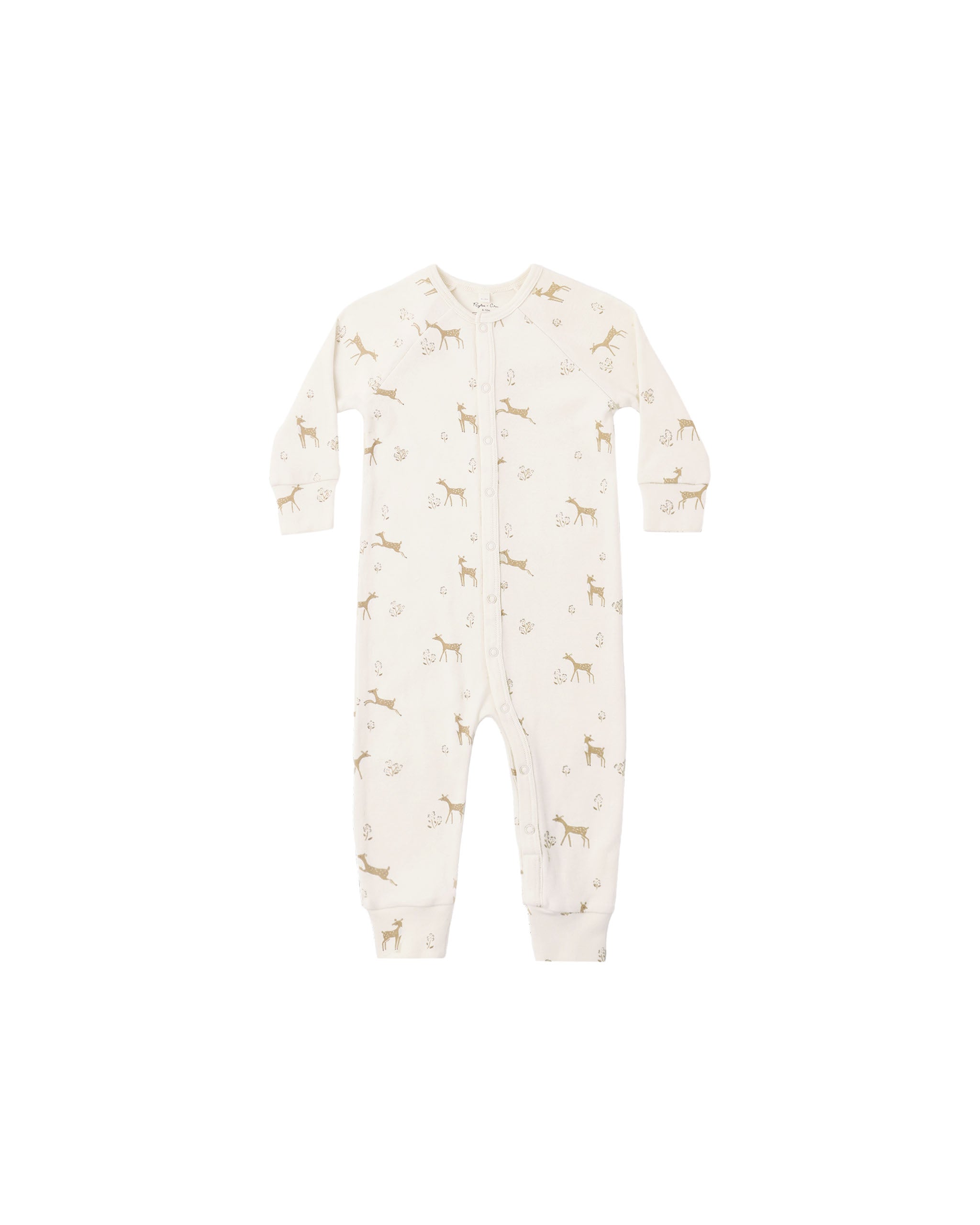 Organic Pajama - Long John Fawns Natural
