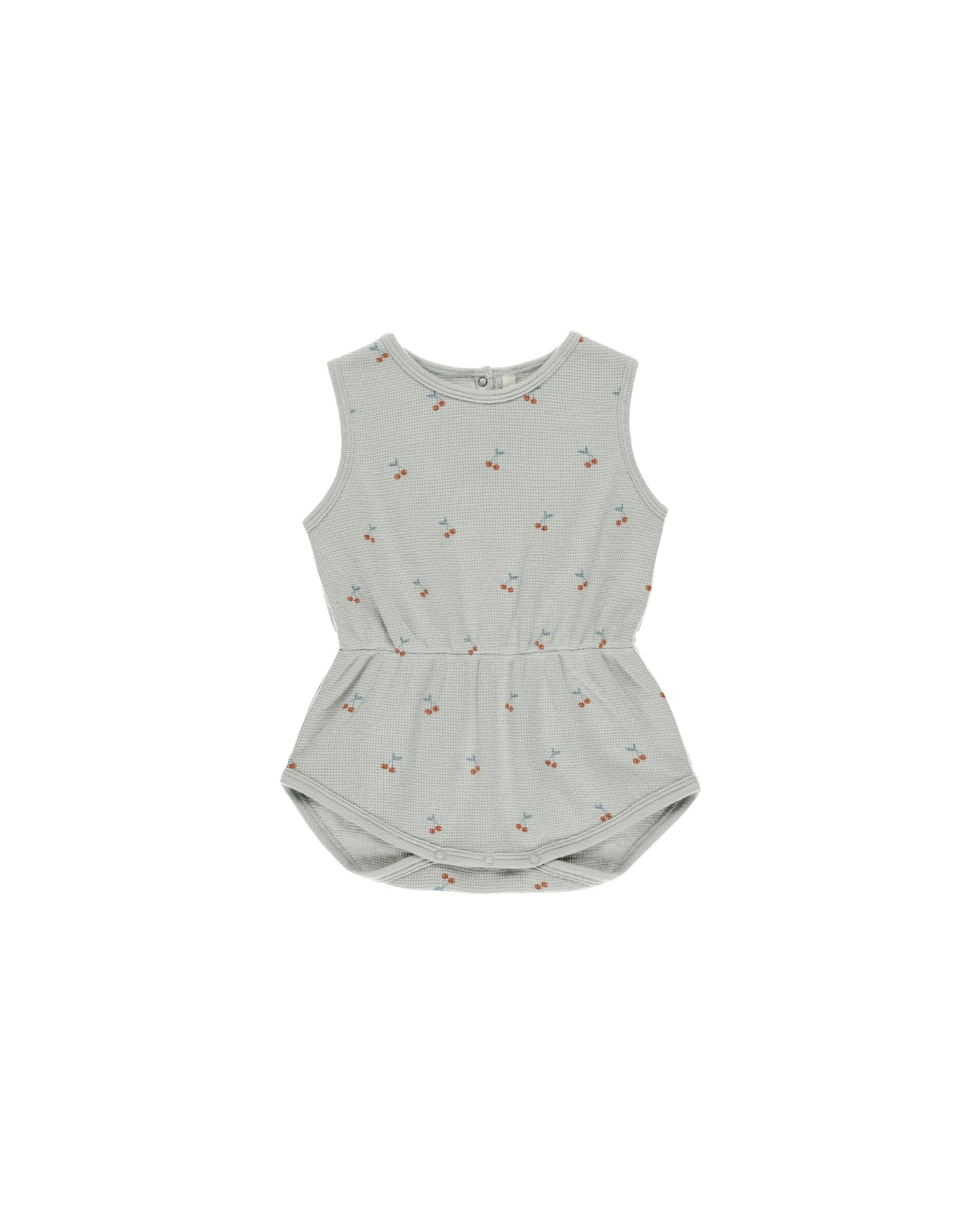 Cinch Playsuit || Cherries, Seafoam