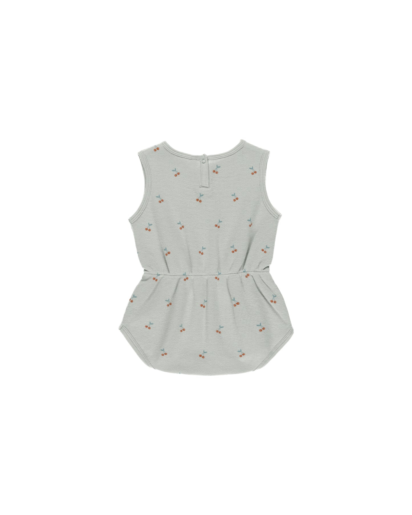 Cinch Playsuit || Cherries, Seafoam