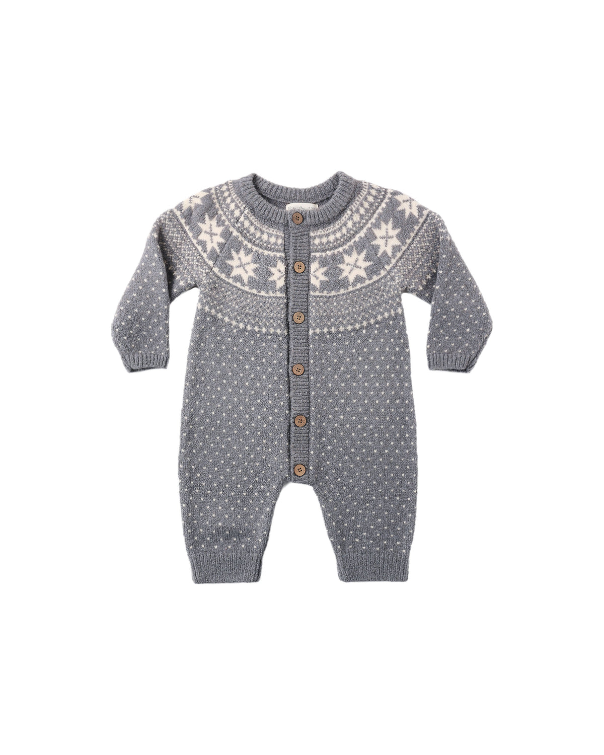 Fair Isle Romper - Slate