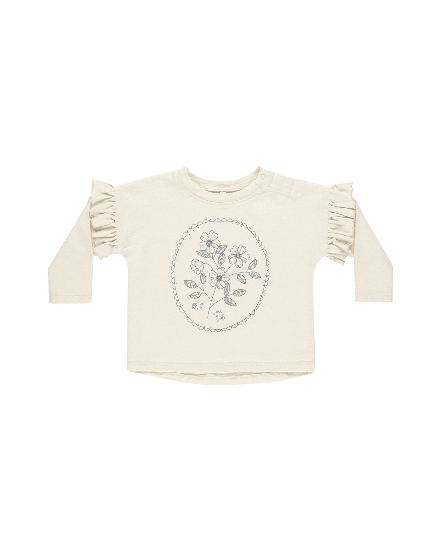 Ruffle Long Sleeve Tee || Wildflower