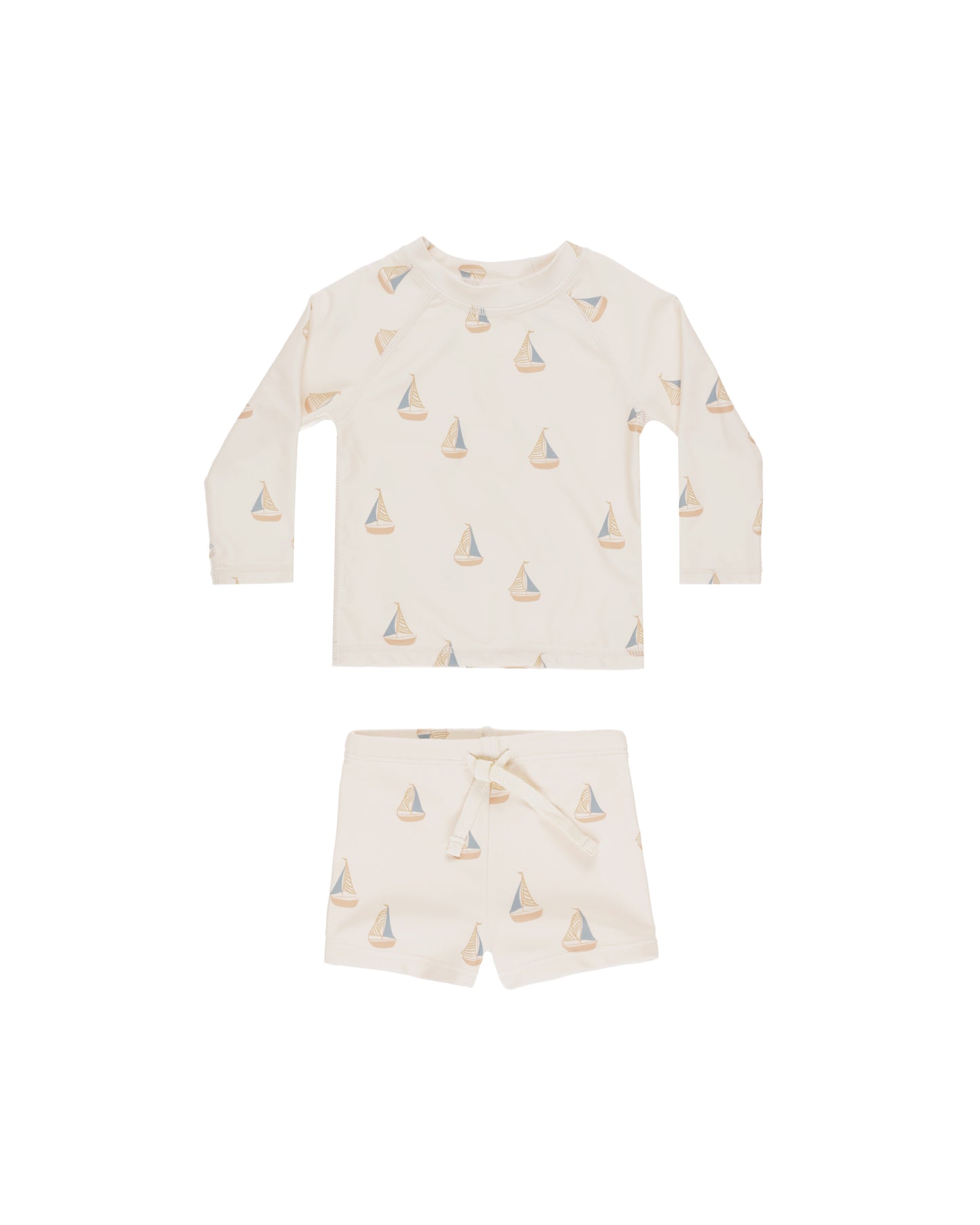 Rashguard Boy Set || Sailboats