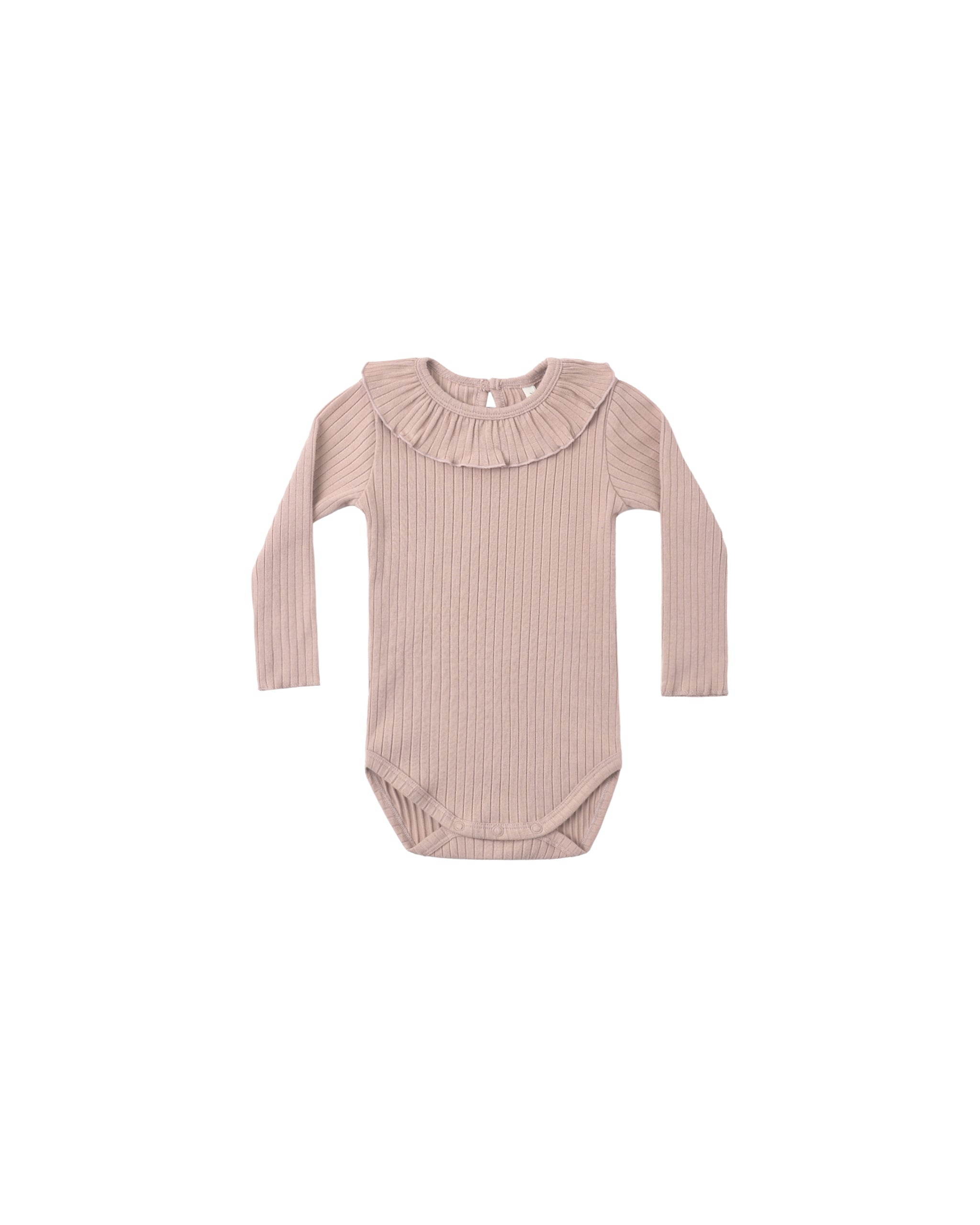 Ruffle Collar Bodysuit - Rosewood