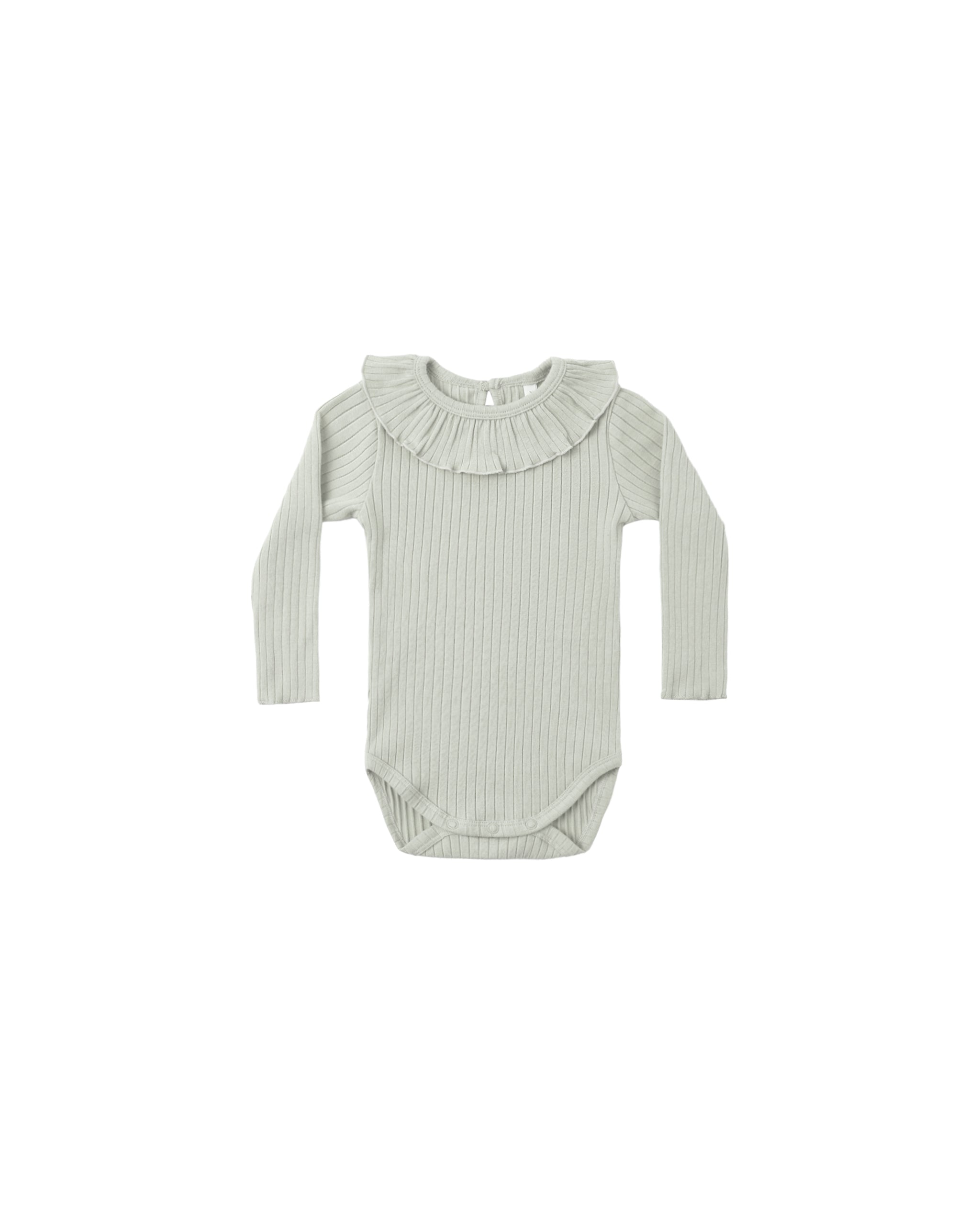 Ruffle Collar Bodysuit - Sage