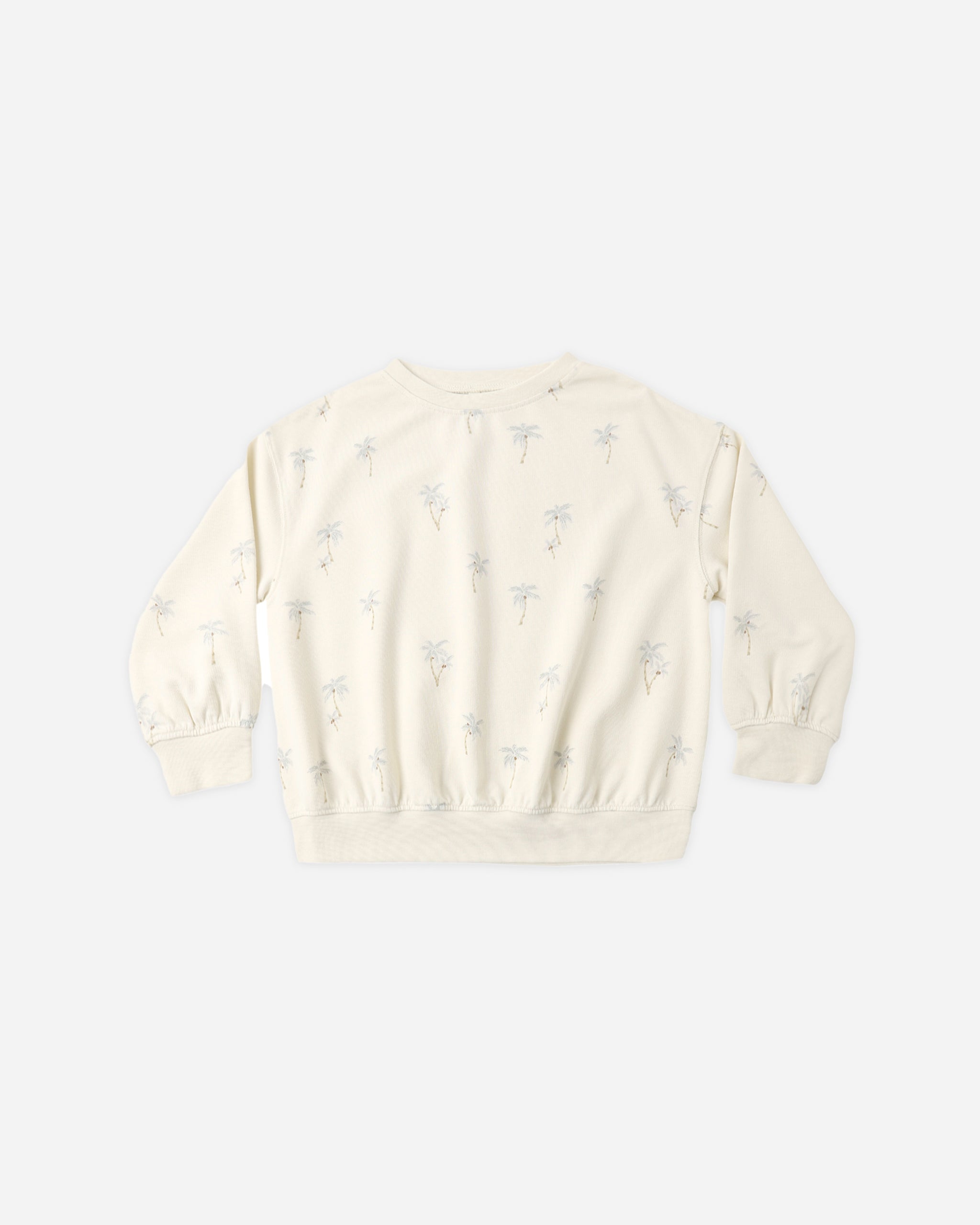 Relaxed Sweatshirt || Palms - Natural