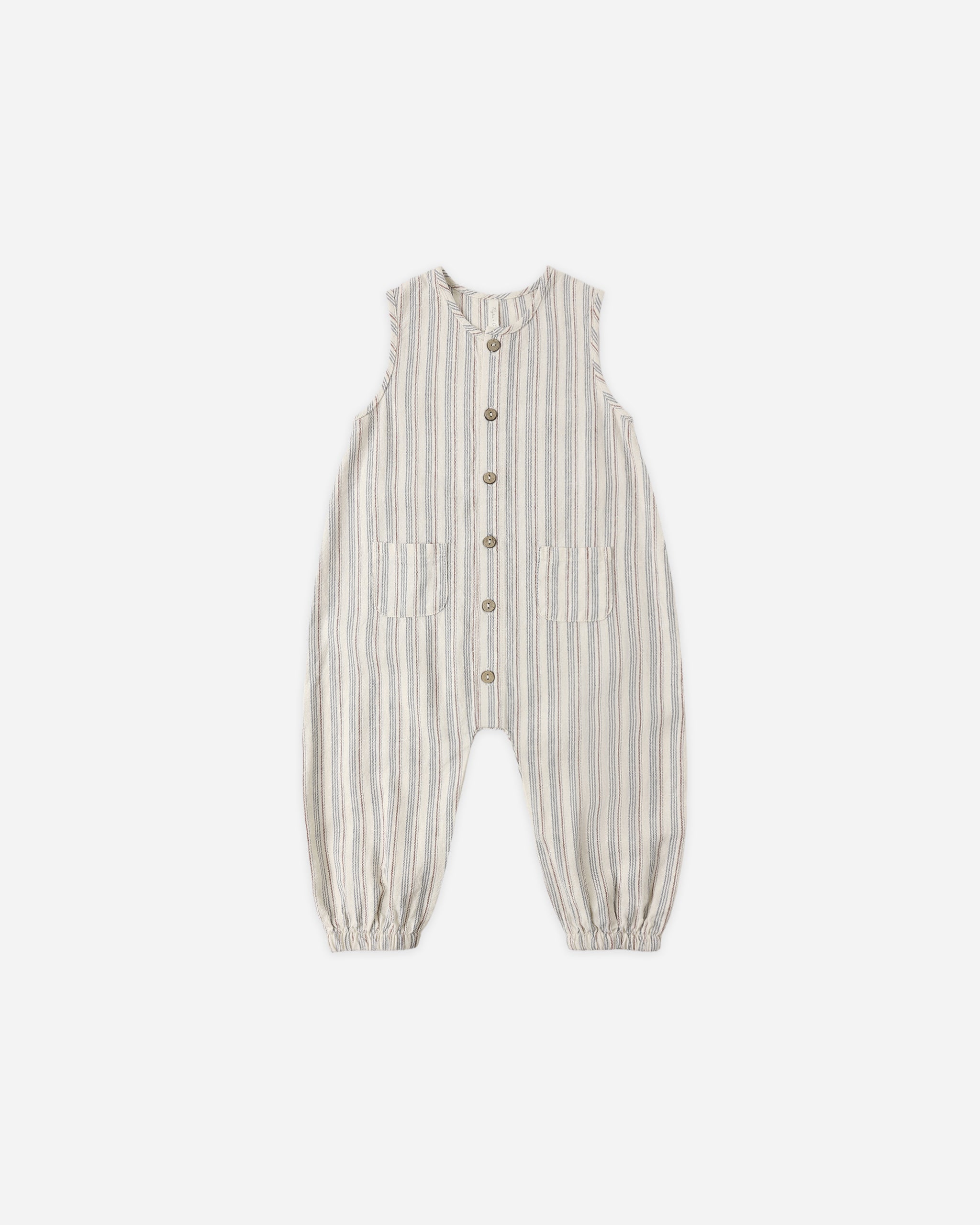 Woven Jumpsuit || Nautical Stripe