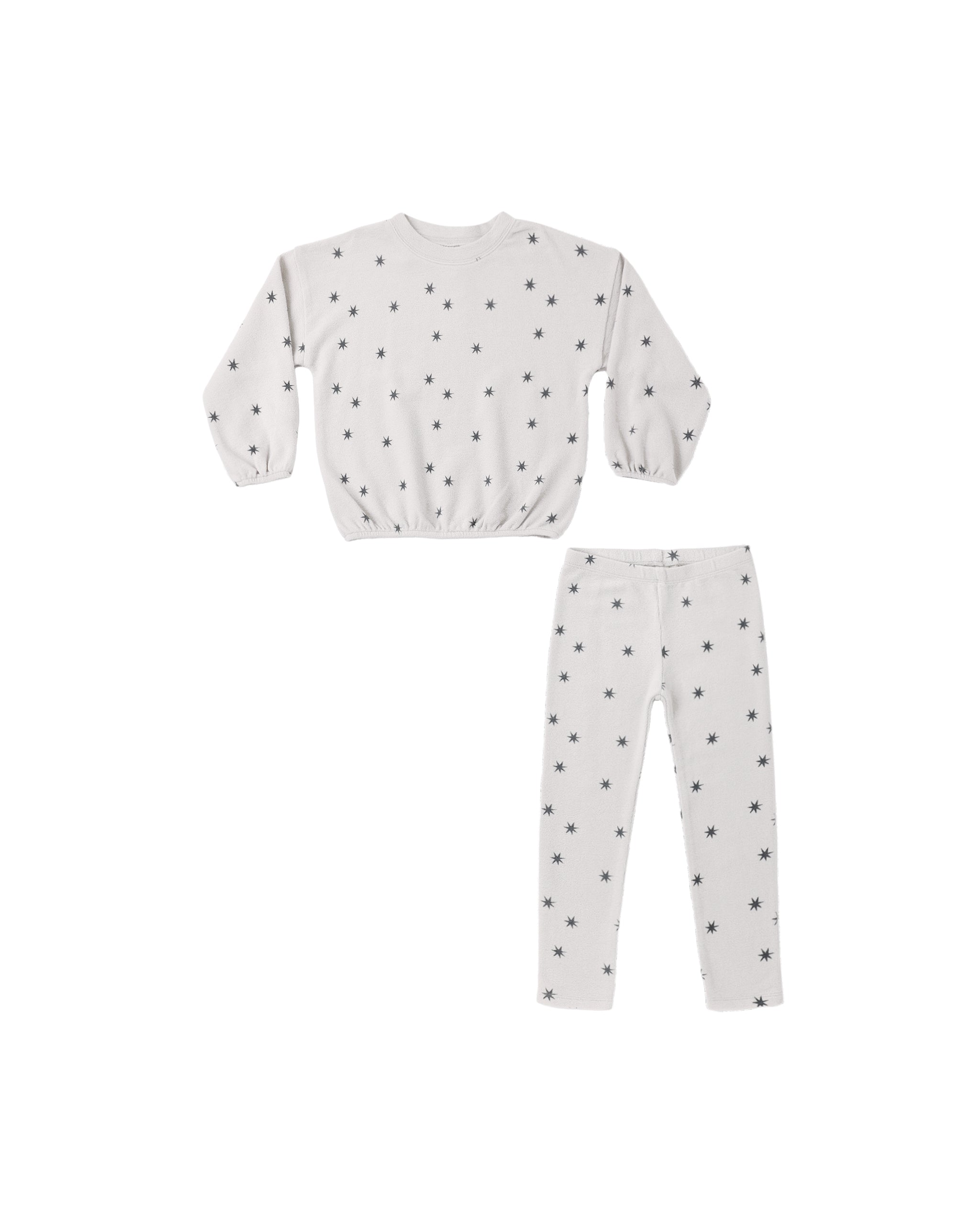Spongey Knit Set Stars - Fog
