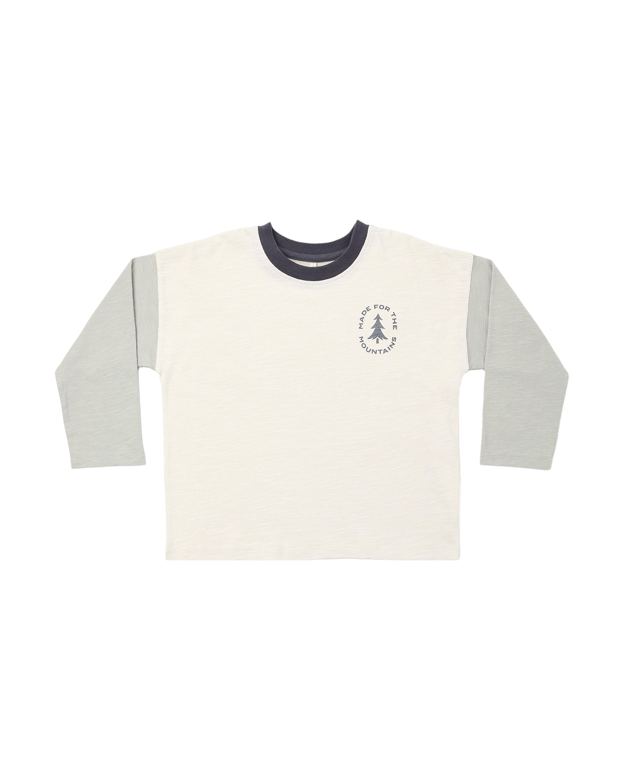 Camden Long Sleeve Tee Made for the Mountains - Natural