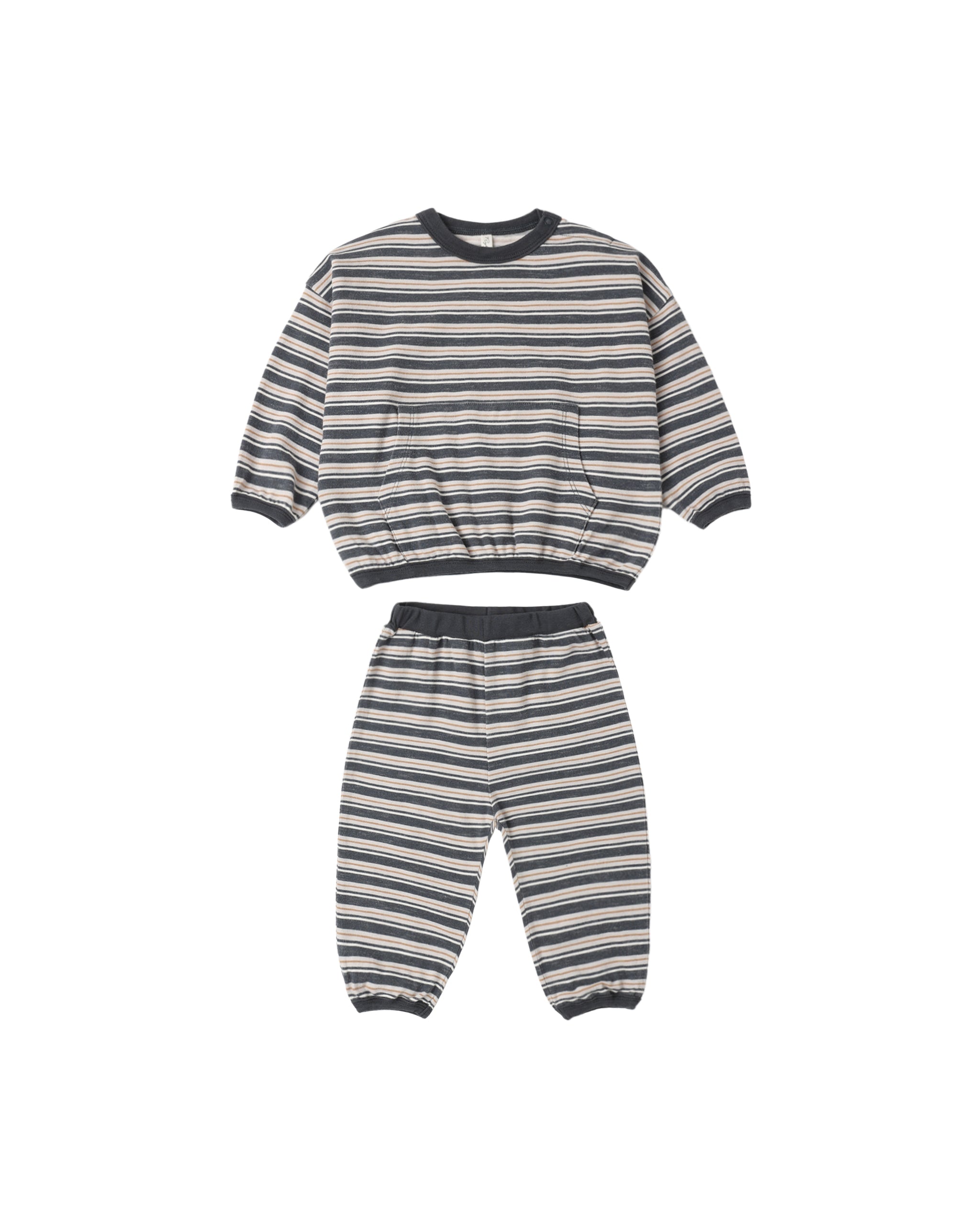 Relaxed Set - Blue Stripe, Midnight