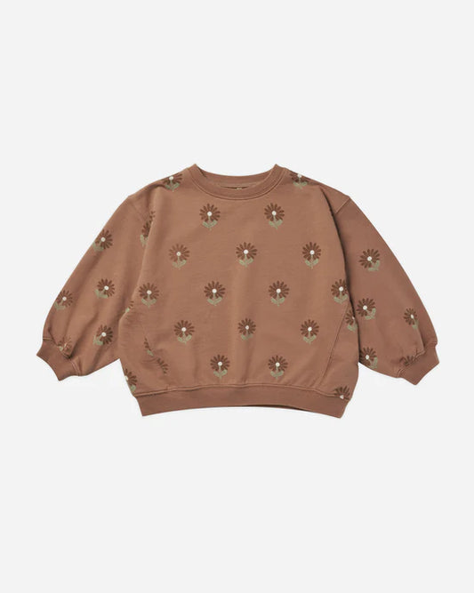 OVERSIZED CREW SWEATSHIRT || SUNFLOWER