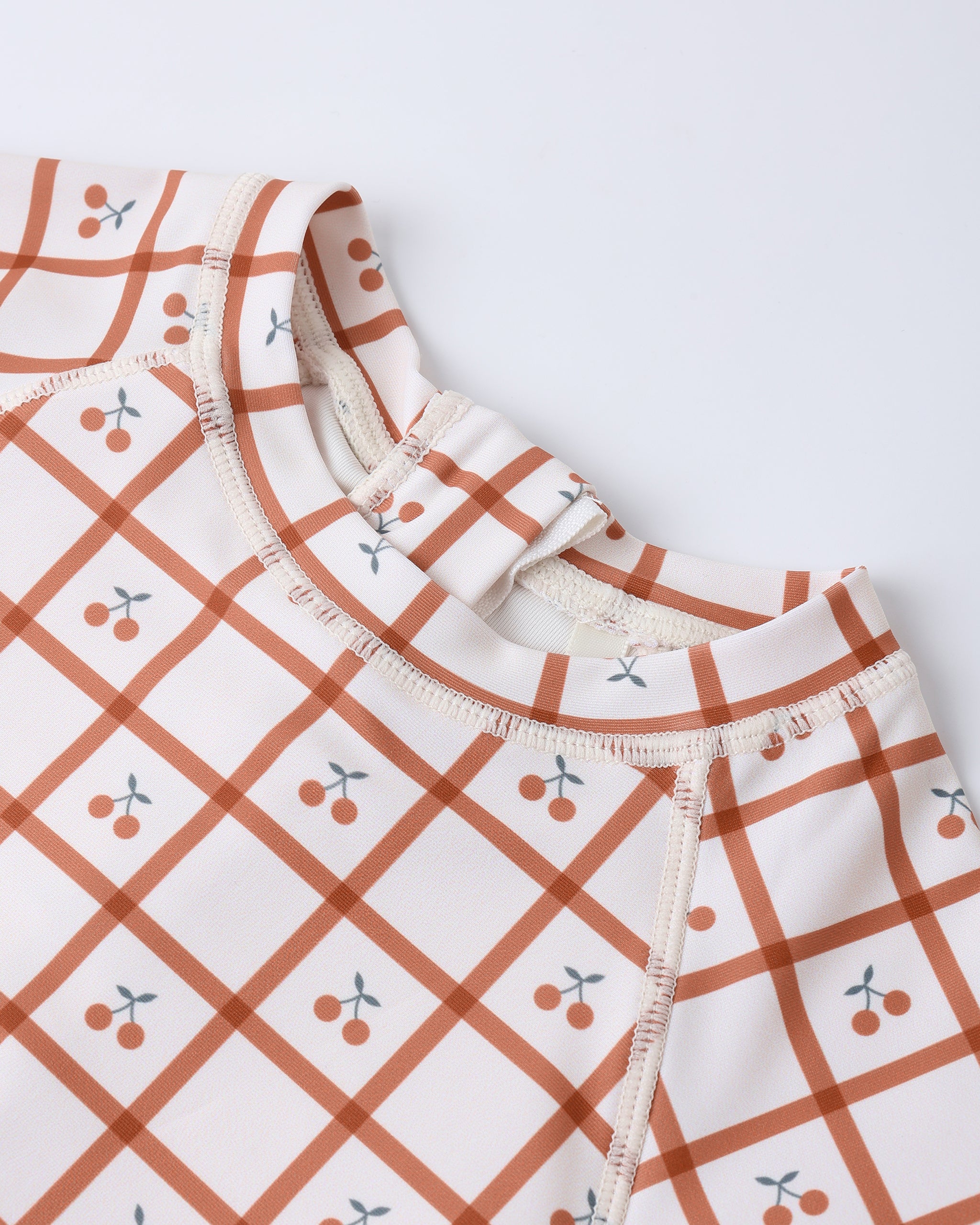 Delphine Rashguard One-Piece || Cherry Check