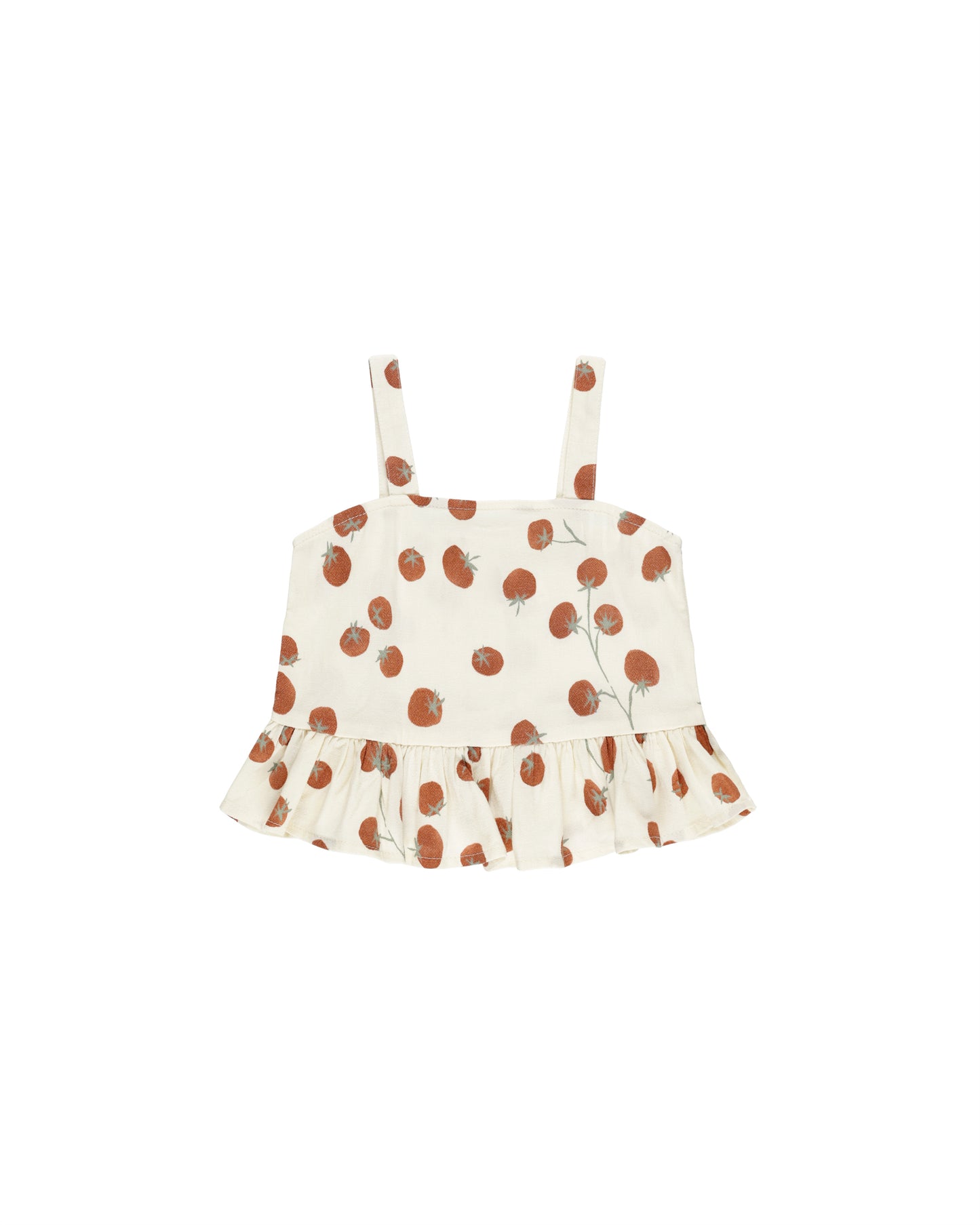Cropped Peplum Tank || Tomatoes