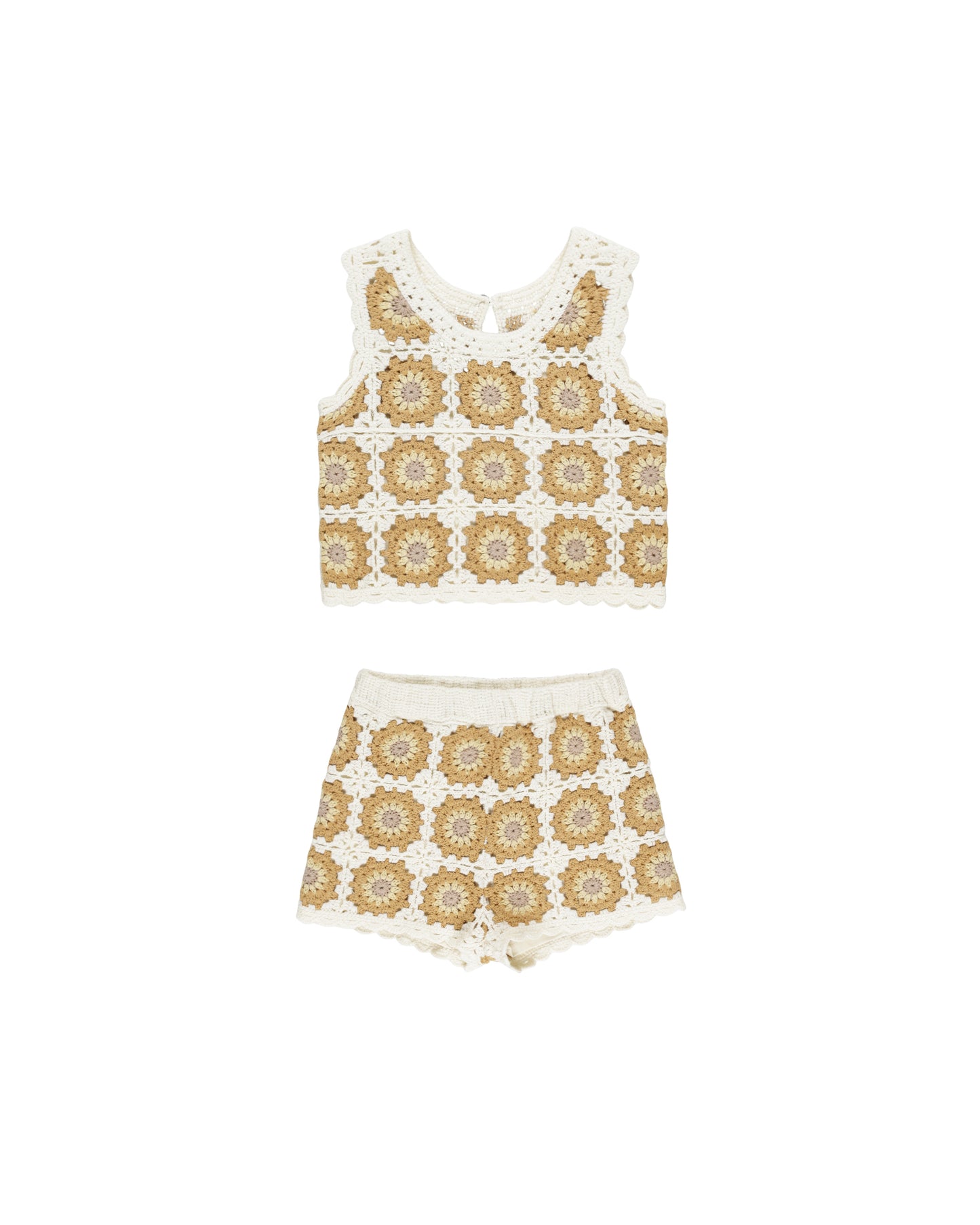 Crochet Tank Set || Marigold Daisy