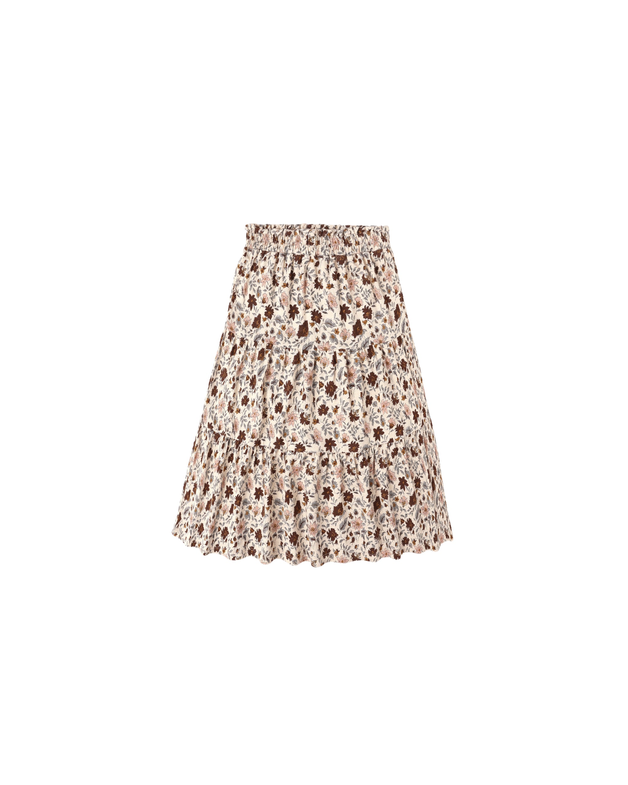 Ruffle Tiered Midi Skirt || Posy