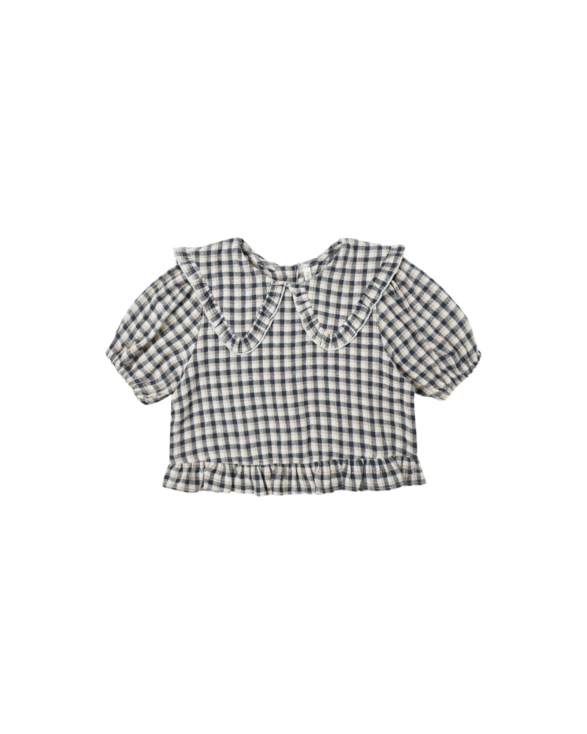 Prairie Blouse || Navy Check